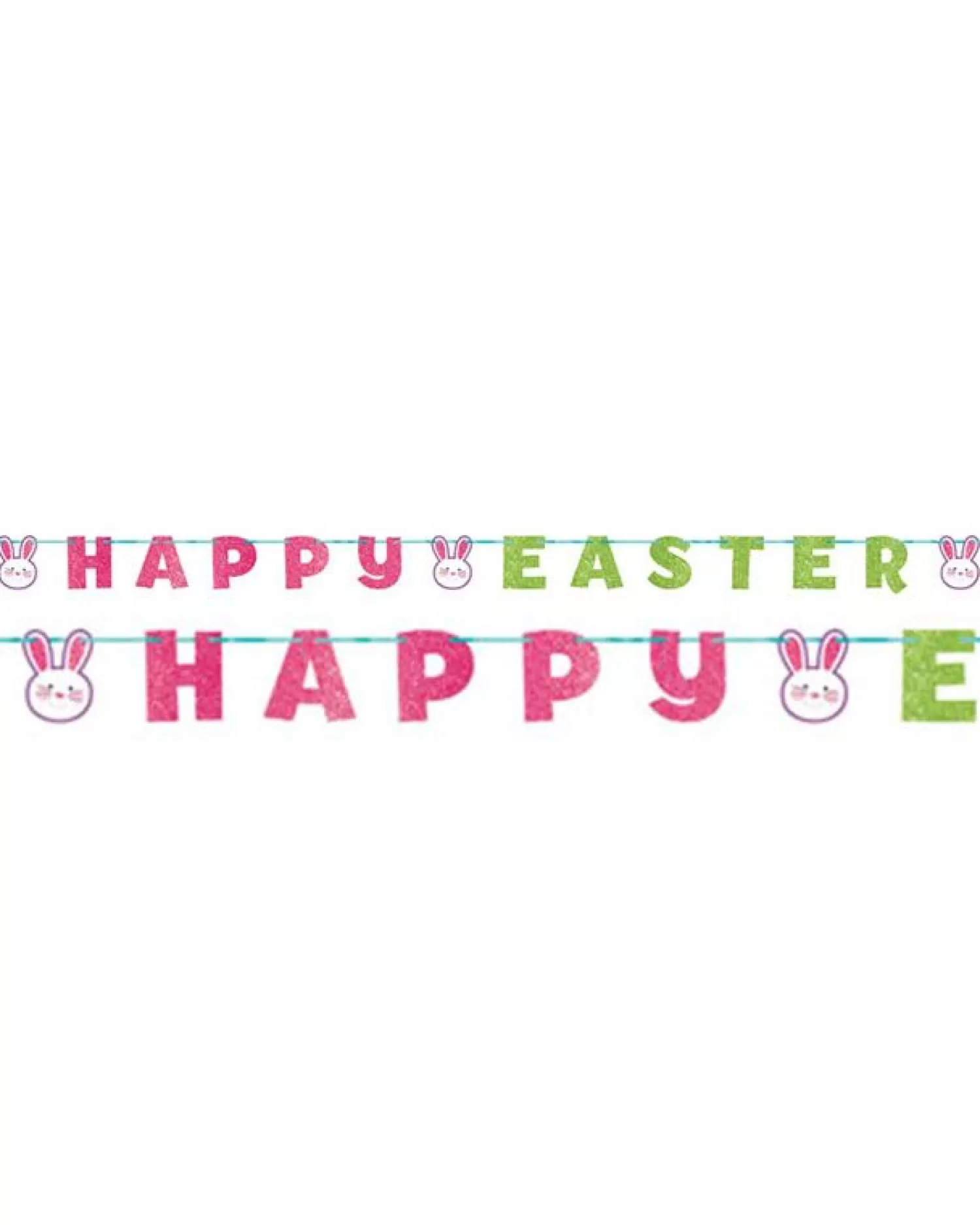 Clearance Party Delights Glitter 'Happy Easter' Letter Banner - 3.65M