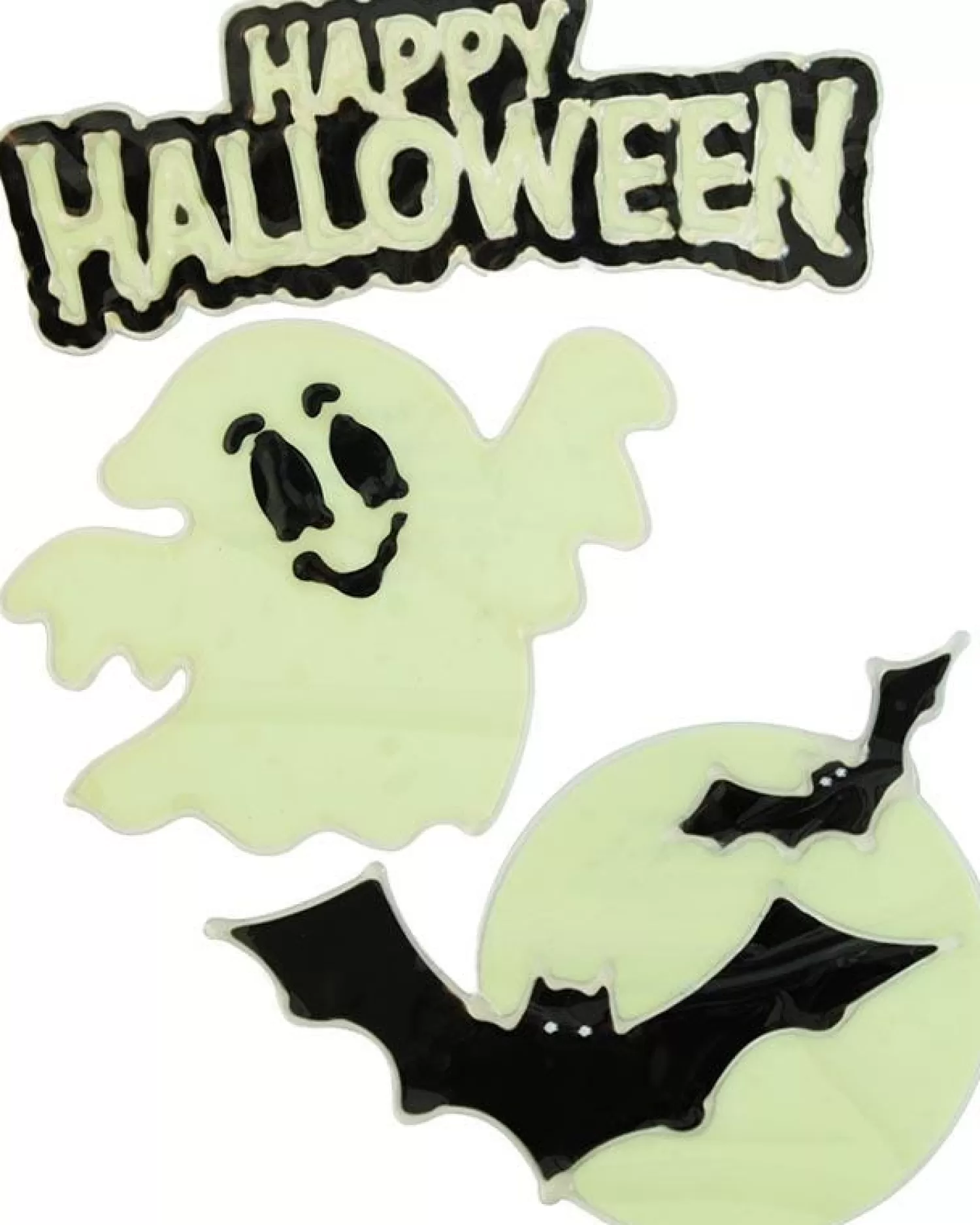 Glow In The Dark Window Clings - 20Cm - Assorted<Party Delights New