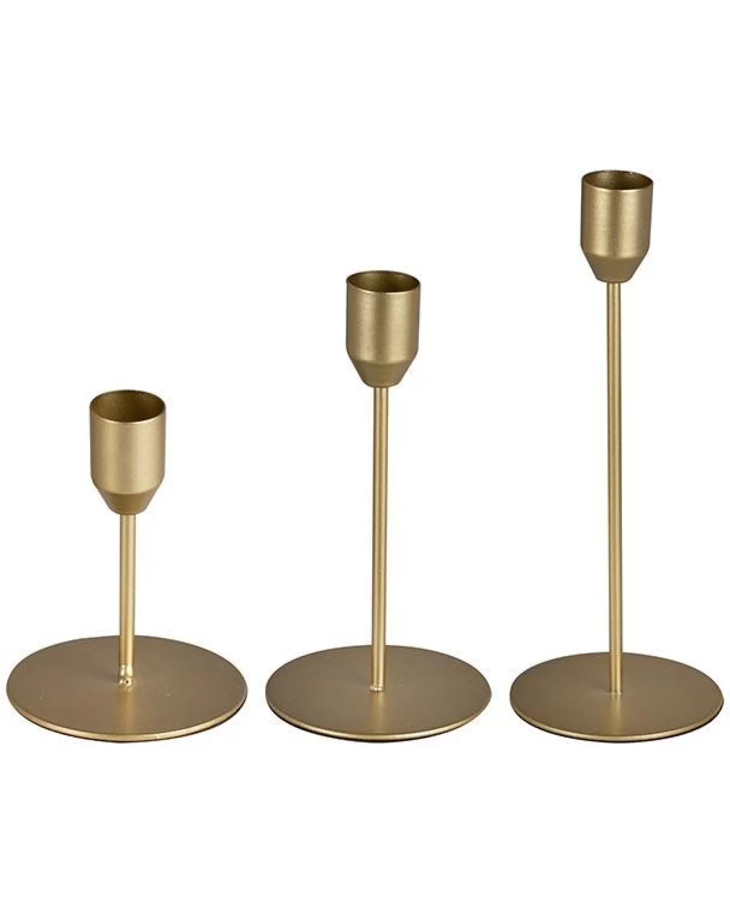 Gold Candle Stick Holders (3Pk)<Party Delights Hot