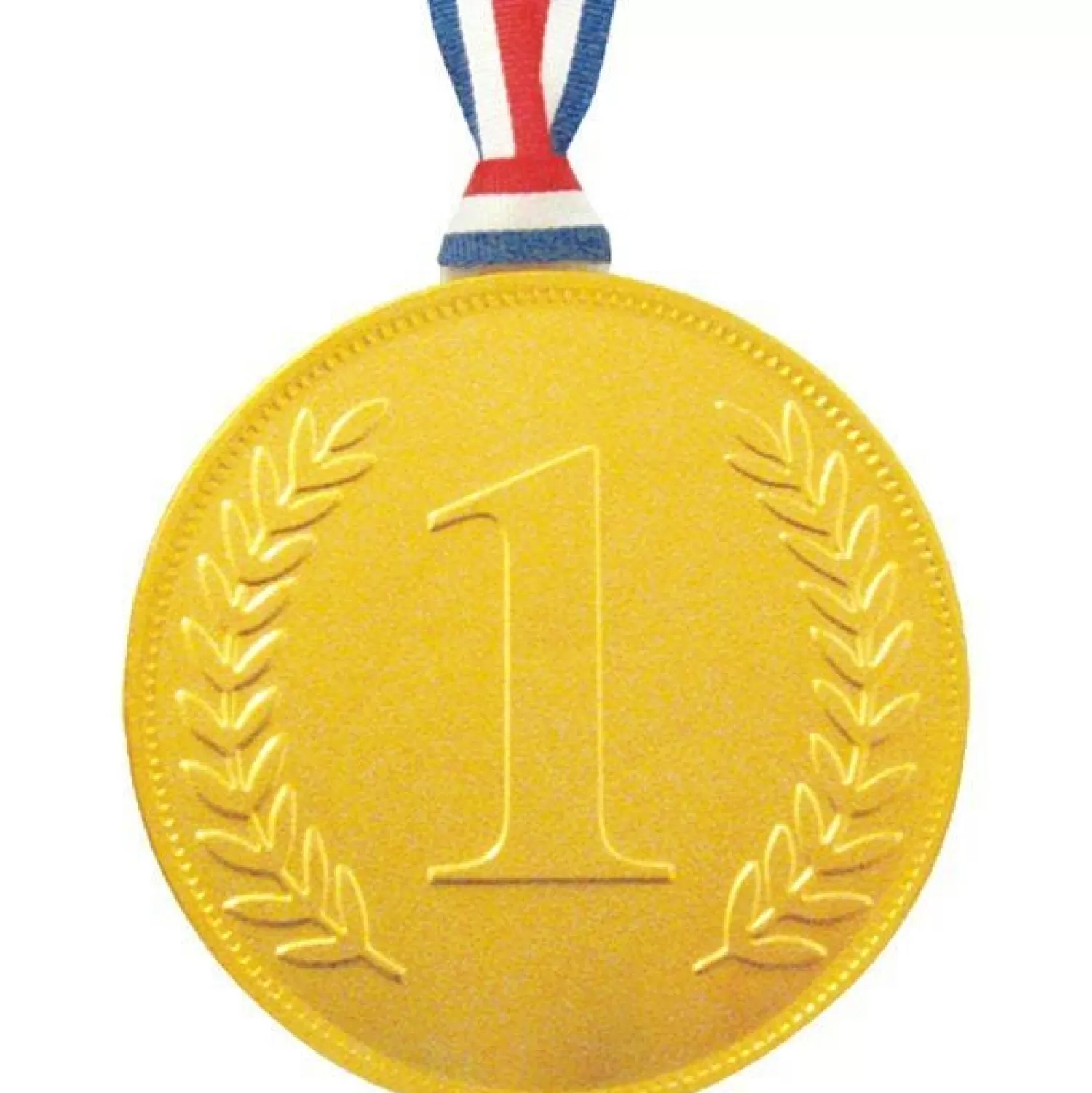 Online Party Delights Gold Chocolate No. 1 Medal With Ribbon - 23G