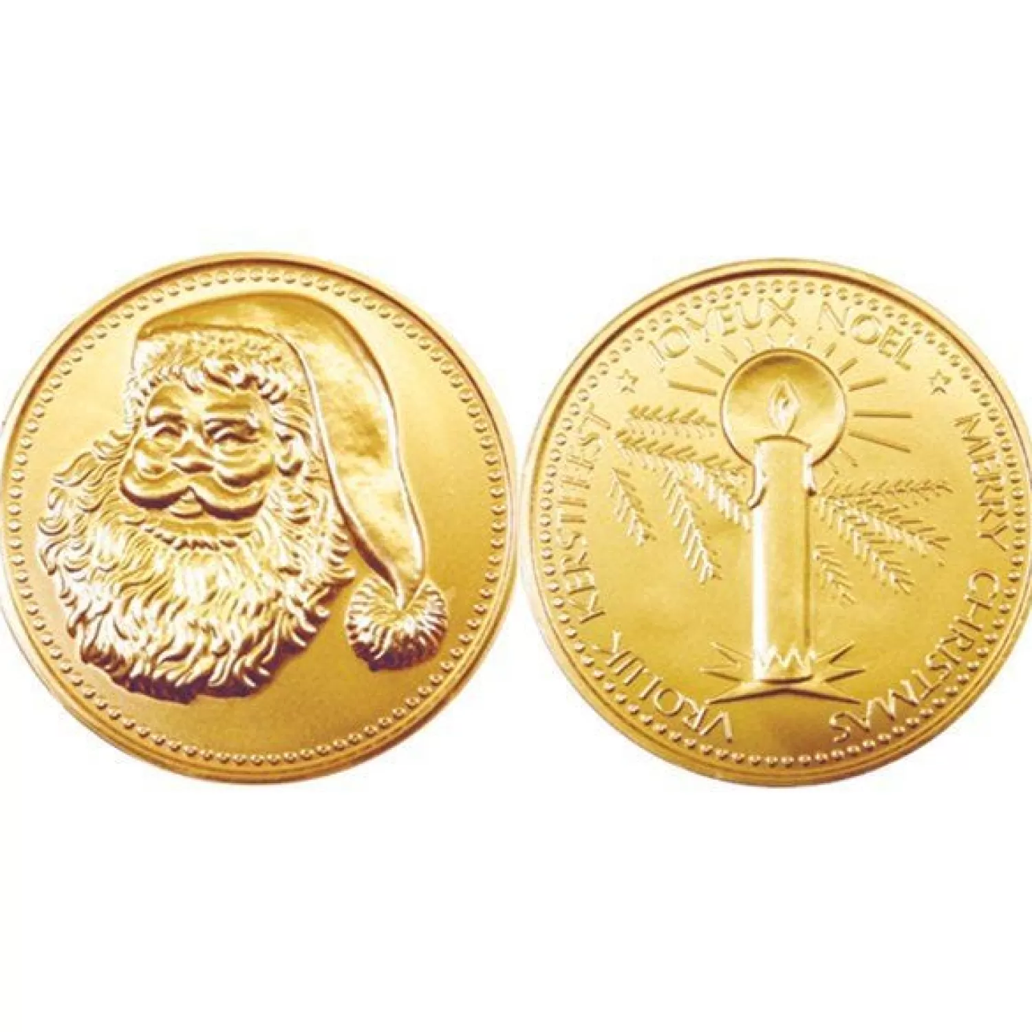 Gold Christmas Chocolate Coin - 58G<Party Delights Shop