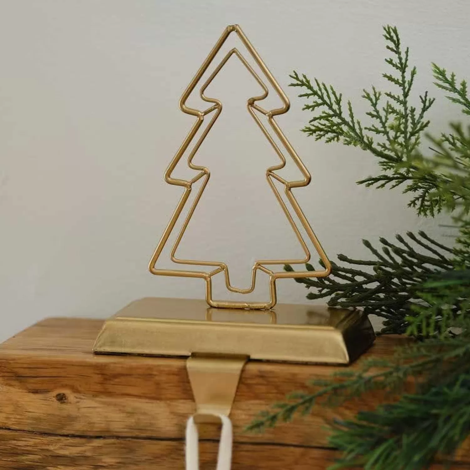 Gold Christmas Tree Stocking Holder - 17Cm<Party Delights Online