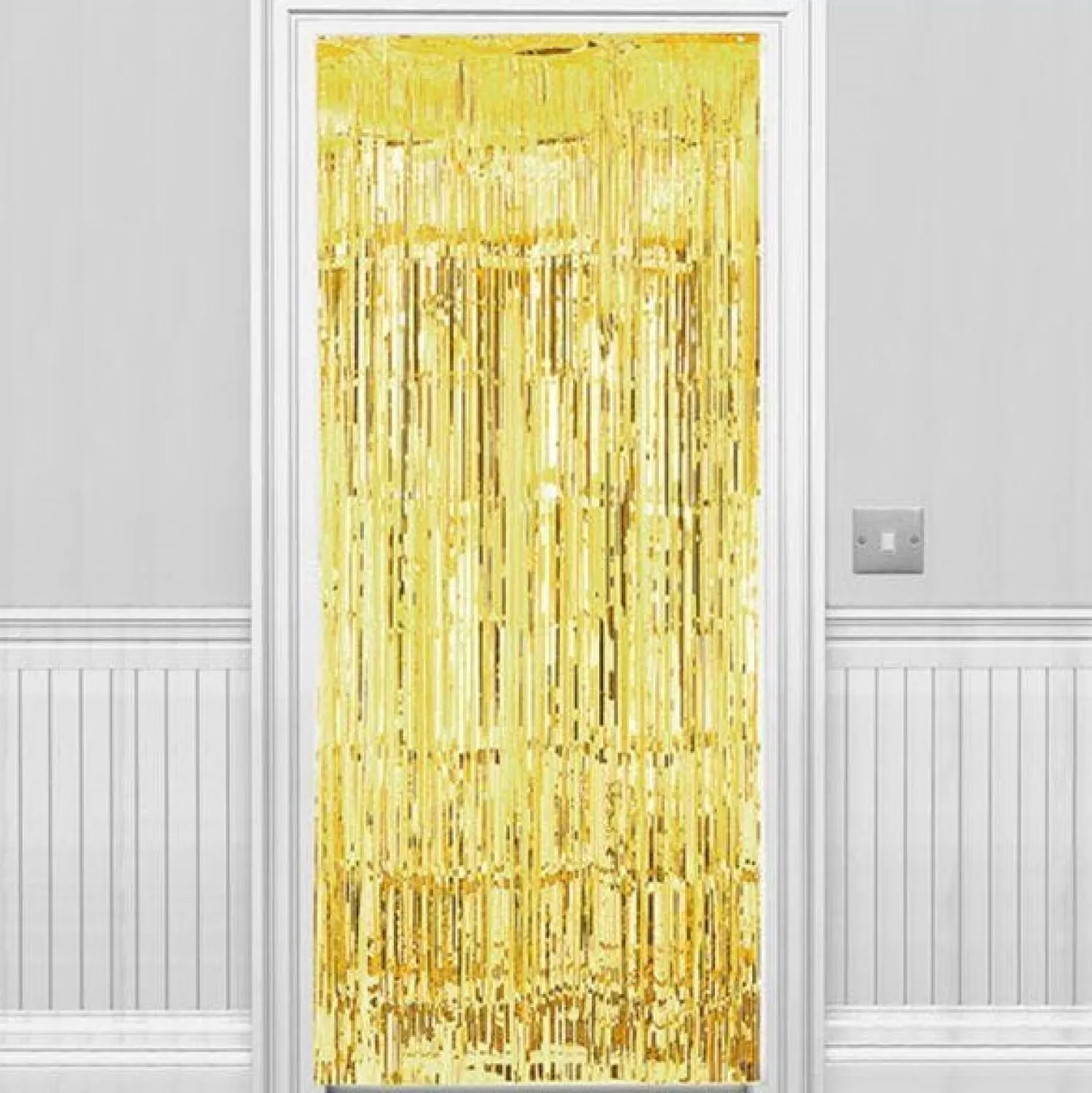 Store Party Delights Gold Foil Door Curtain - 2.4M X 92Cm