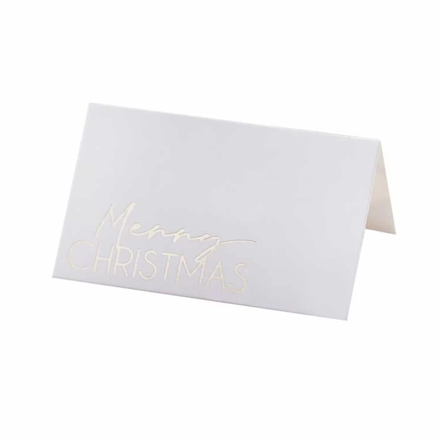 Gold Foil Merry Christmas Place Cards (10Pk)<Party Delights Sale