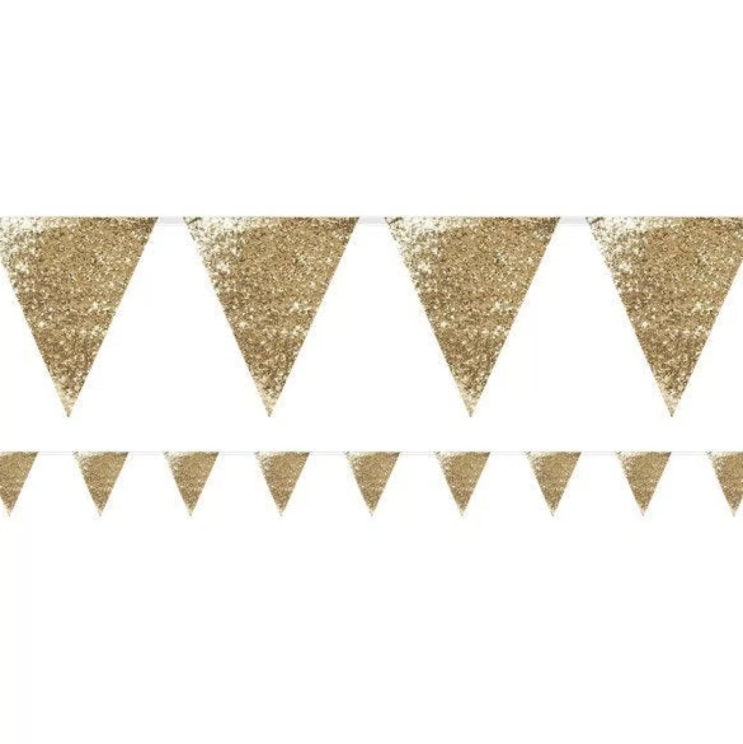 Flash Sale Party Delights Gold Glitter Bunting - 3M