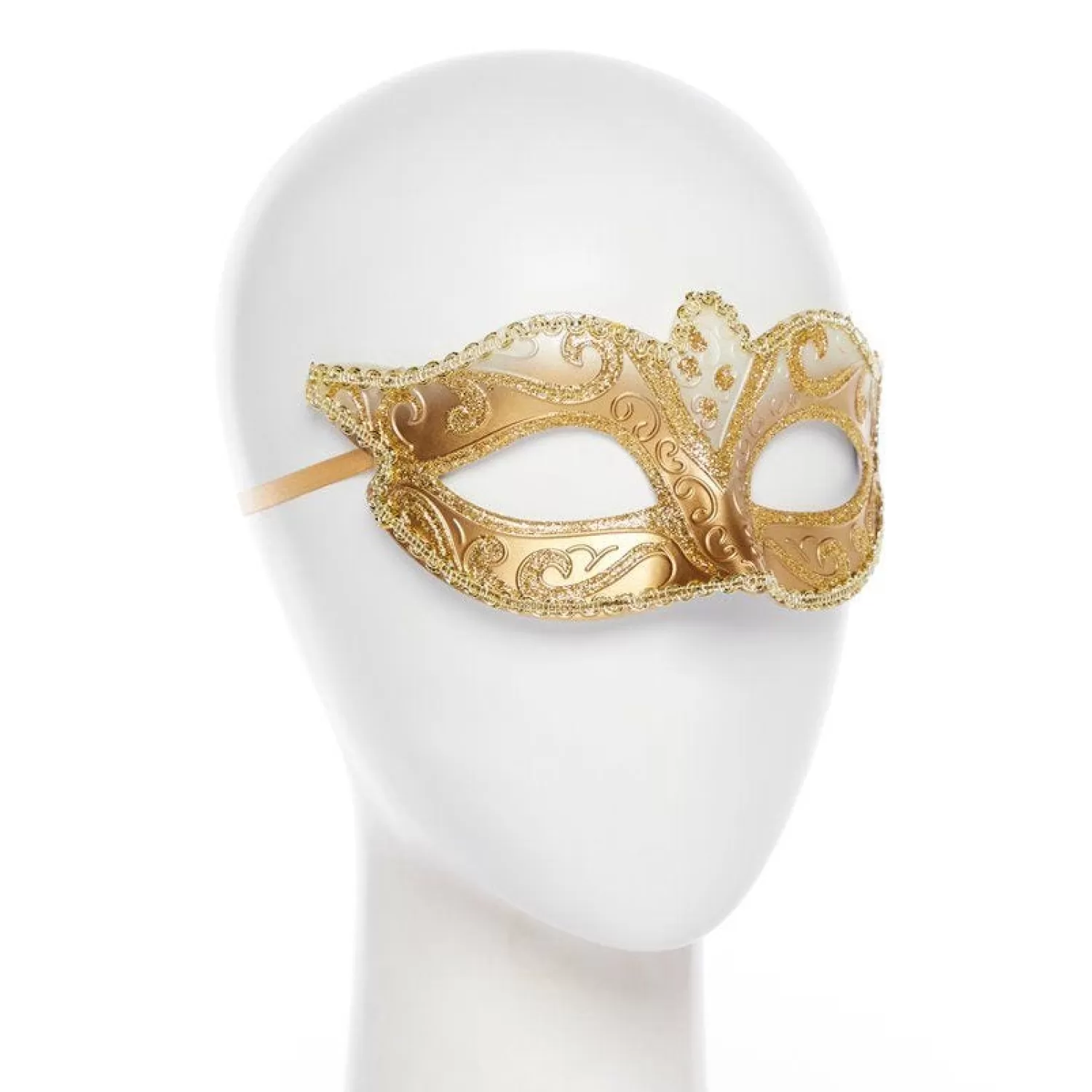 Shop Party Delights Gold Glitter Mask