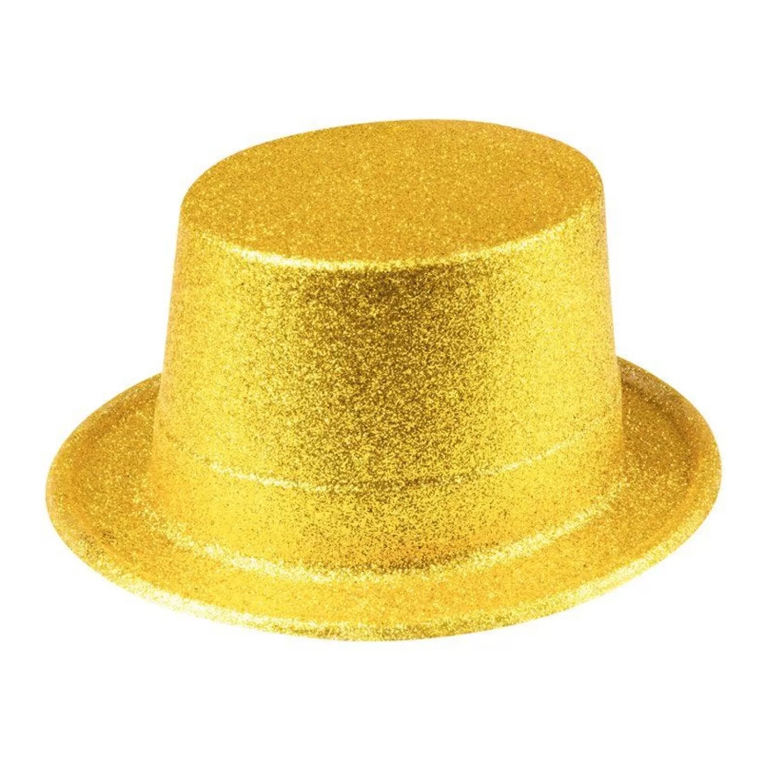 Outlet Party Delights Gold Glitter Top Hat