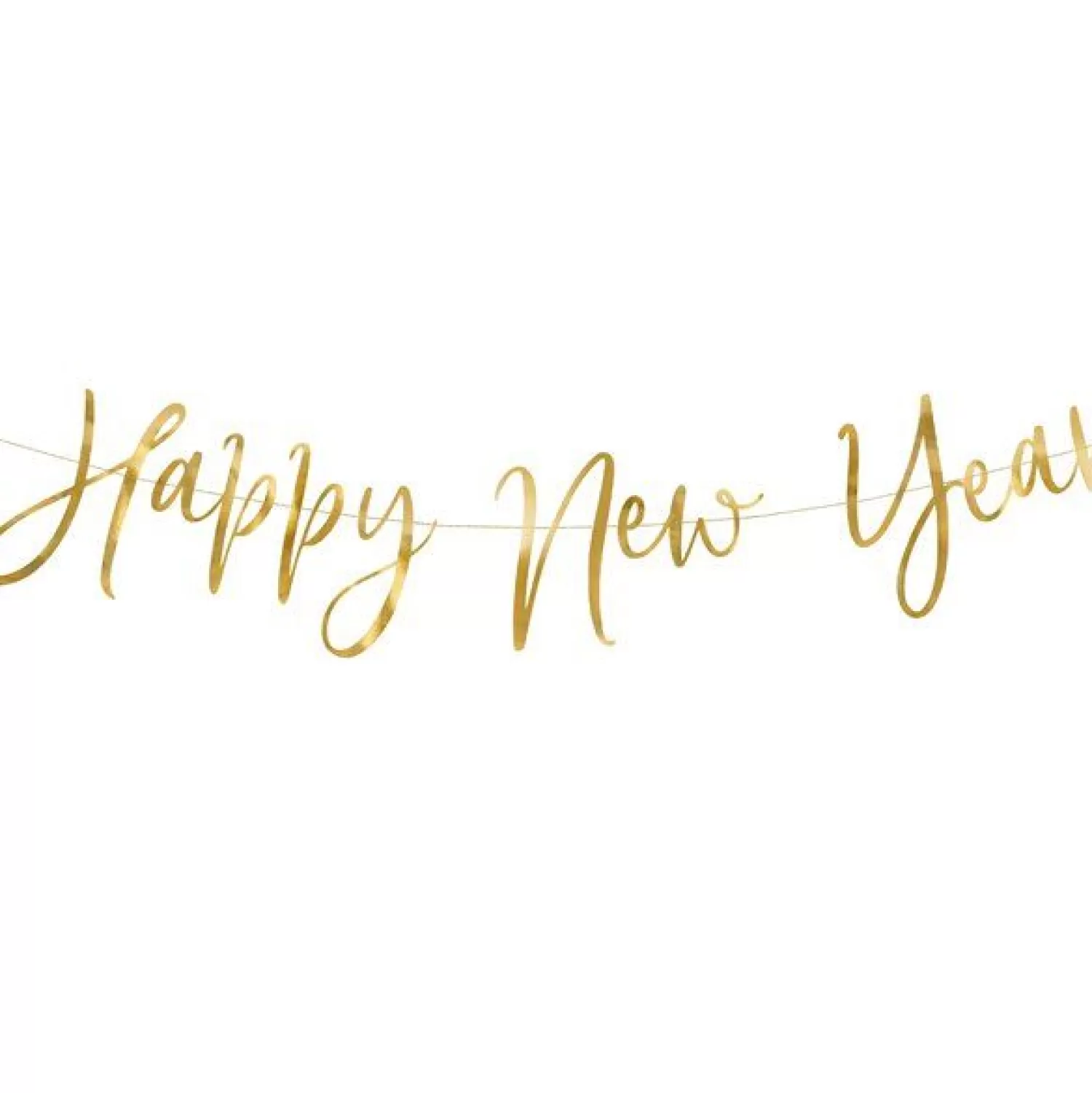 Shop Party Delights Gold 'Happy New Year' Foil Paper Letter Banner - 66Cm