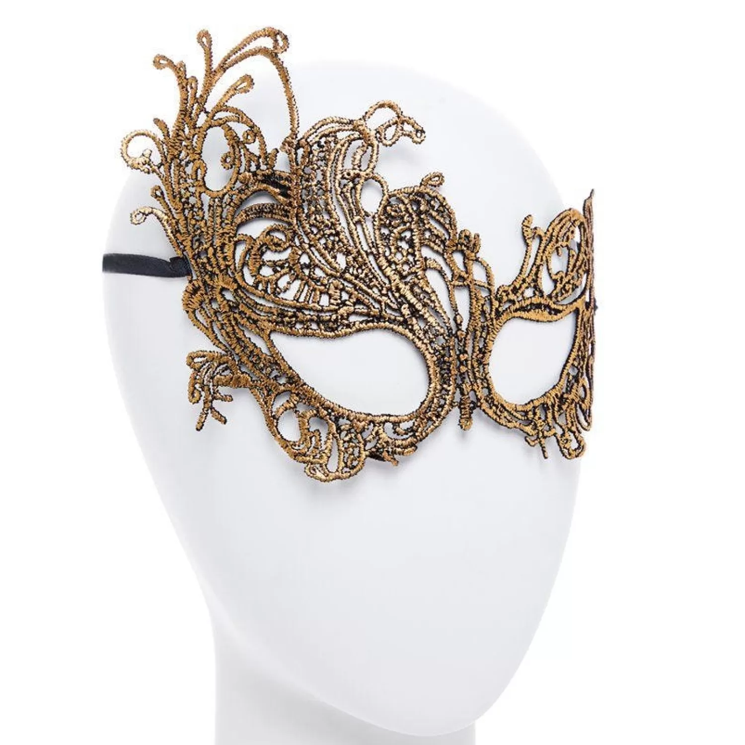 Sale Party Delights Gold Lace Masquerade Mask