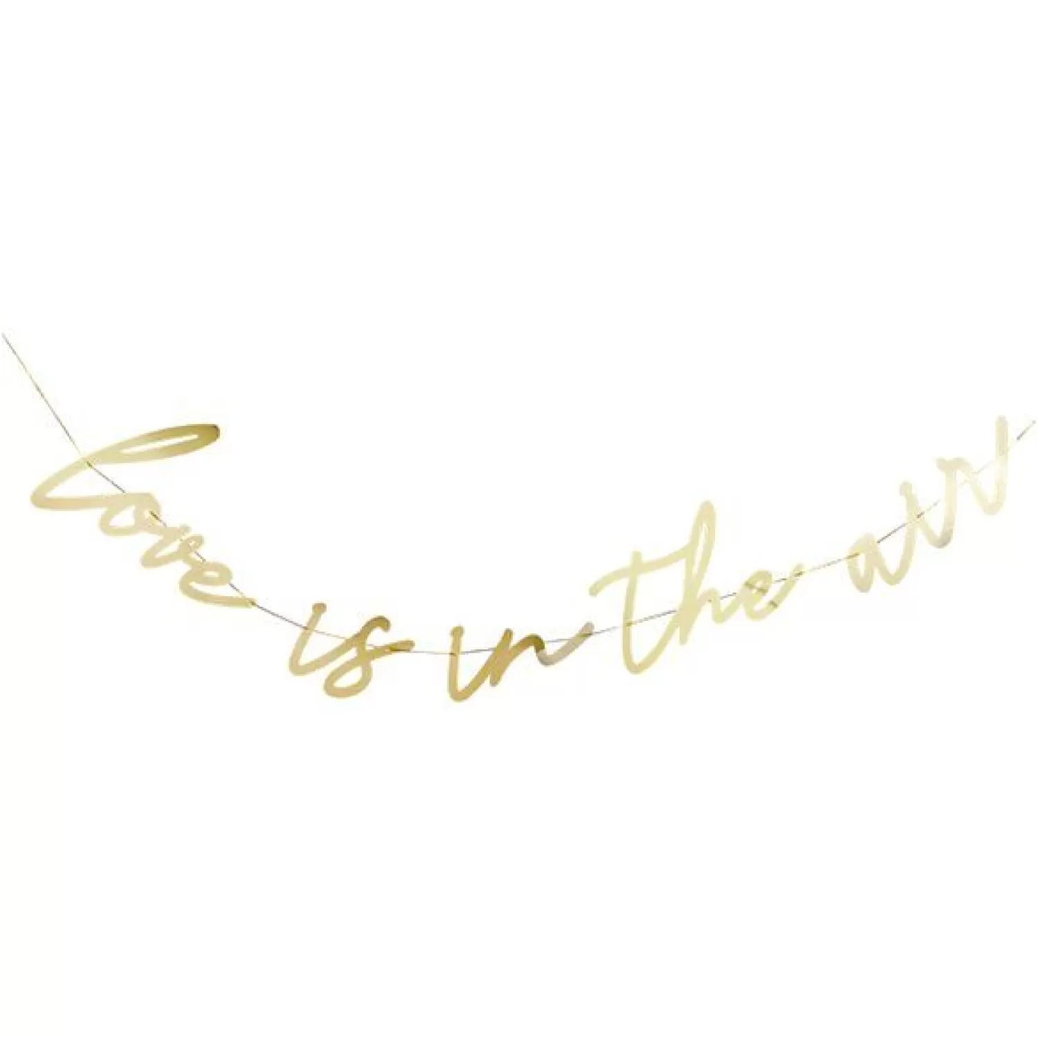 Fashion Party Delights Gold Love Is In The Air Letter Banner - 2M