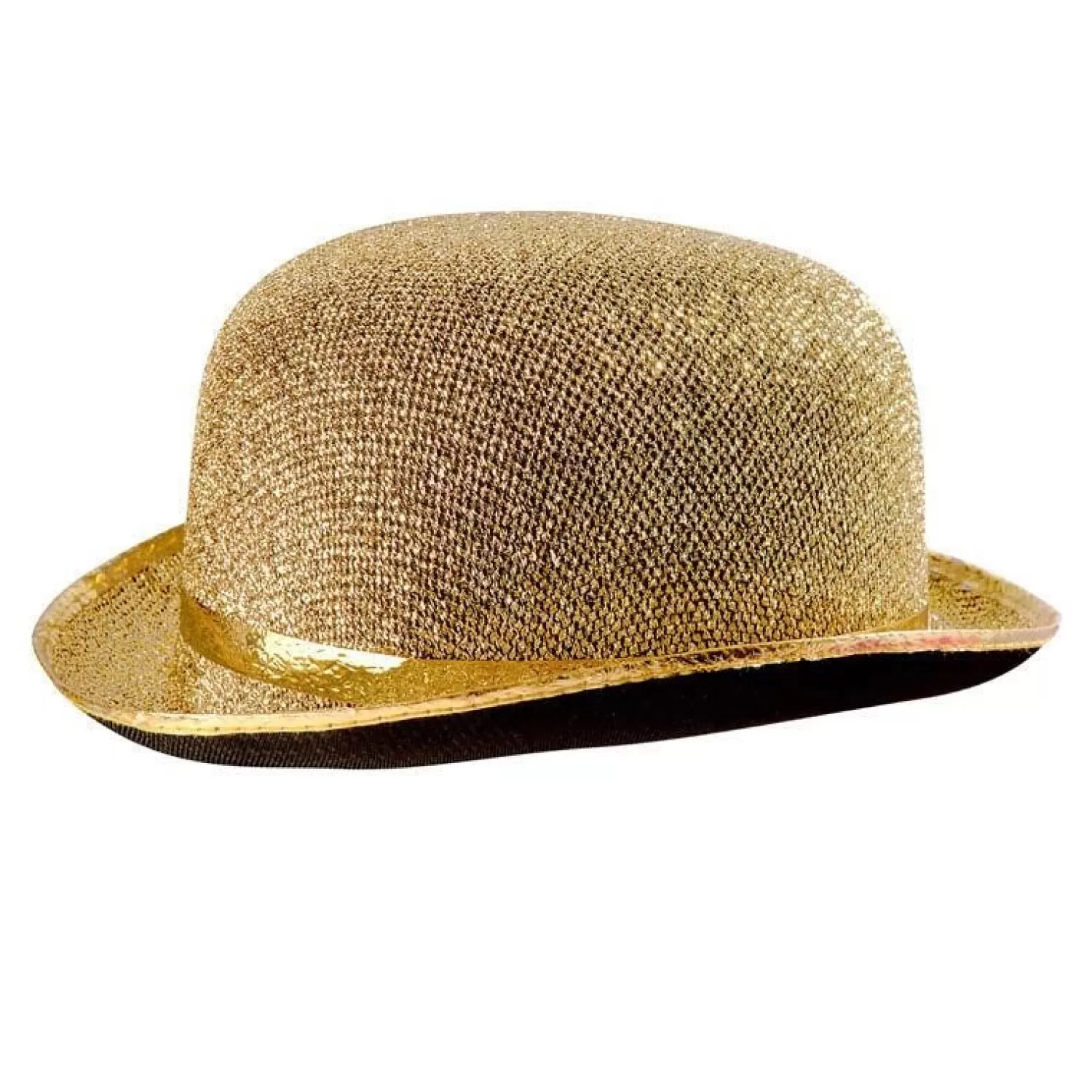 Cheap Party Delights Gold Lurex Bowler Hat