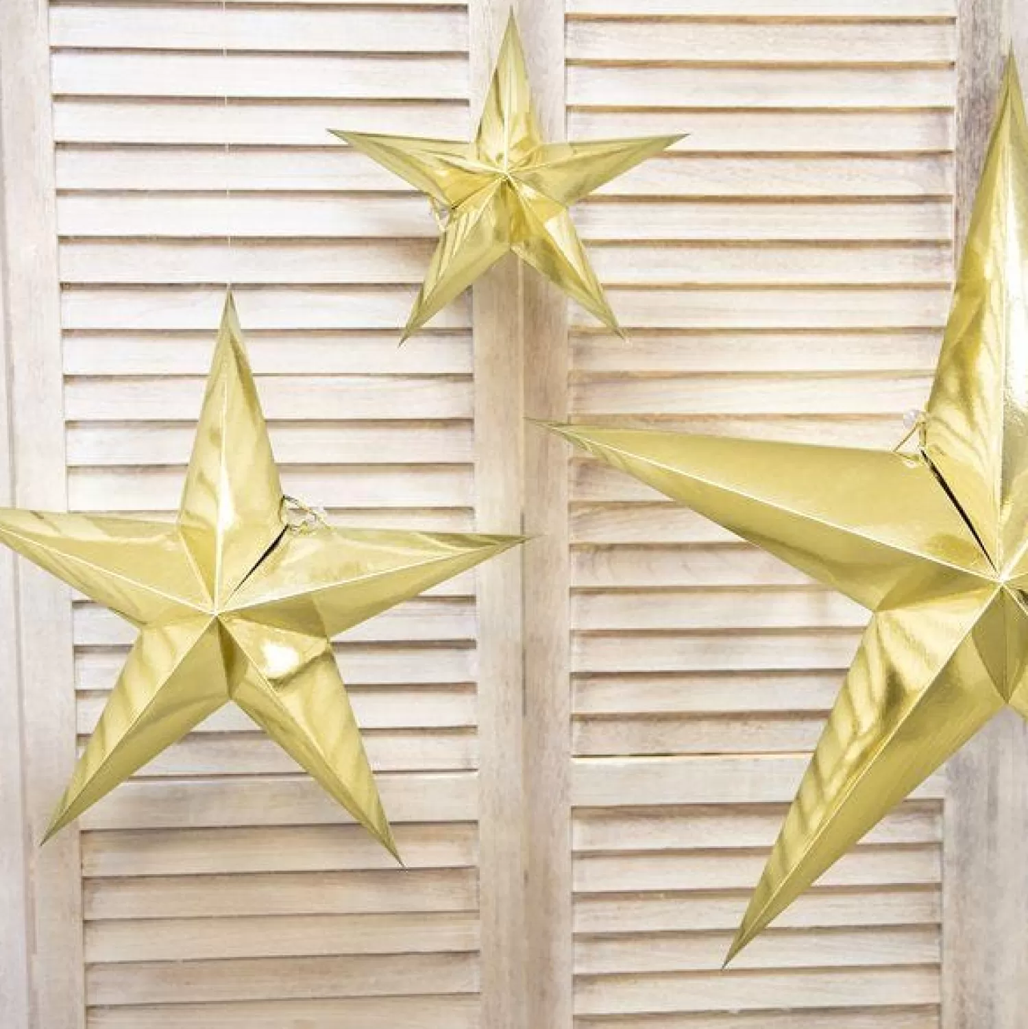 Gold Paper Hanging Star - 30Cm<Party Delights Cheap