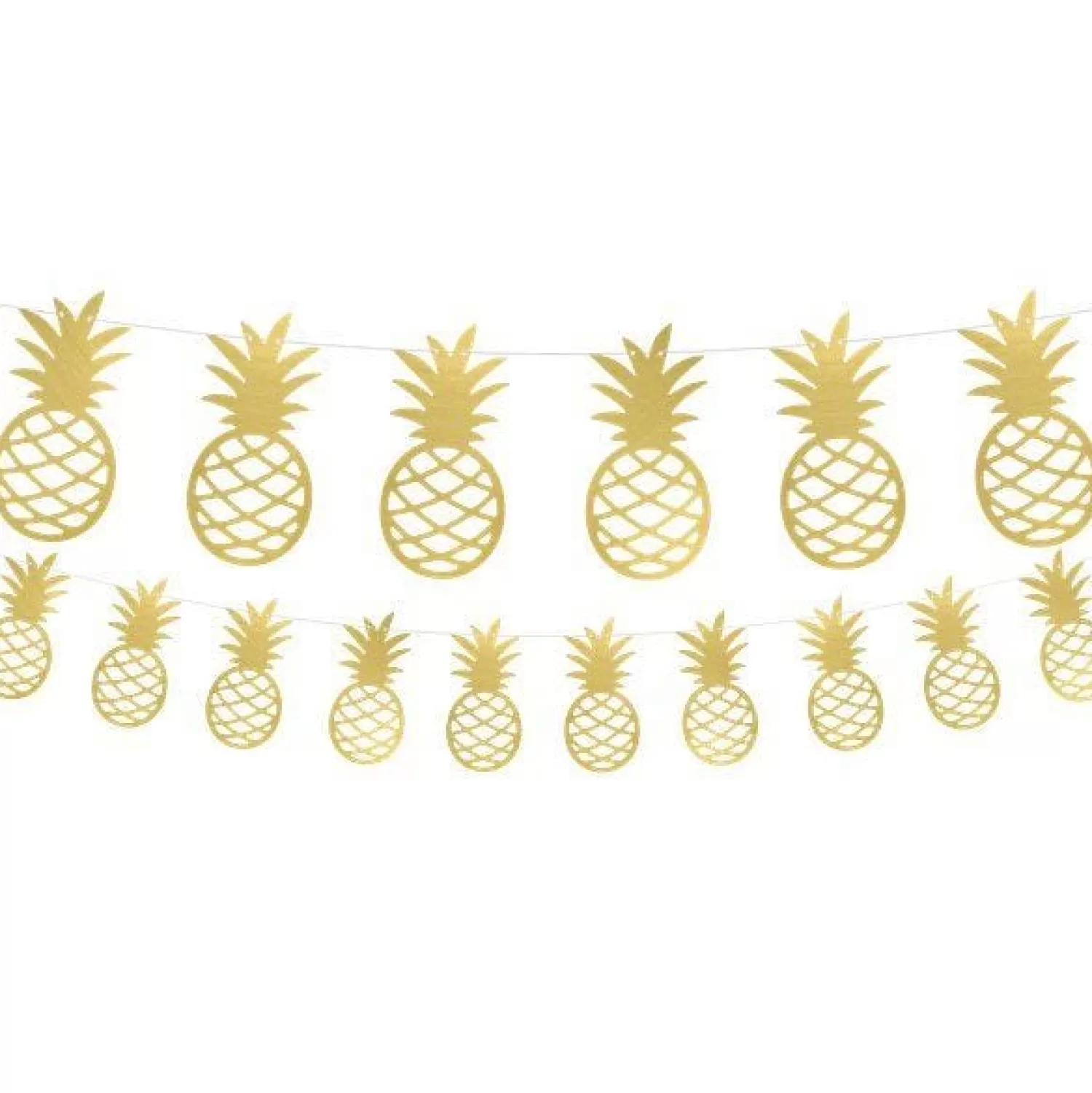 Fashion Party Delights Gold Pineapple Garland - 1.5M