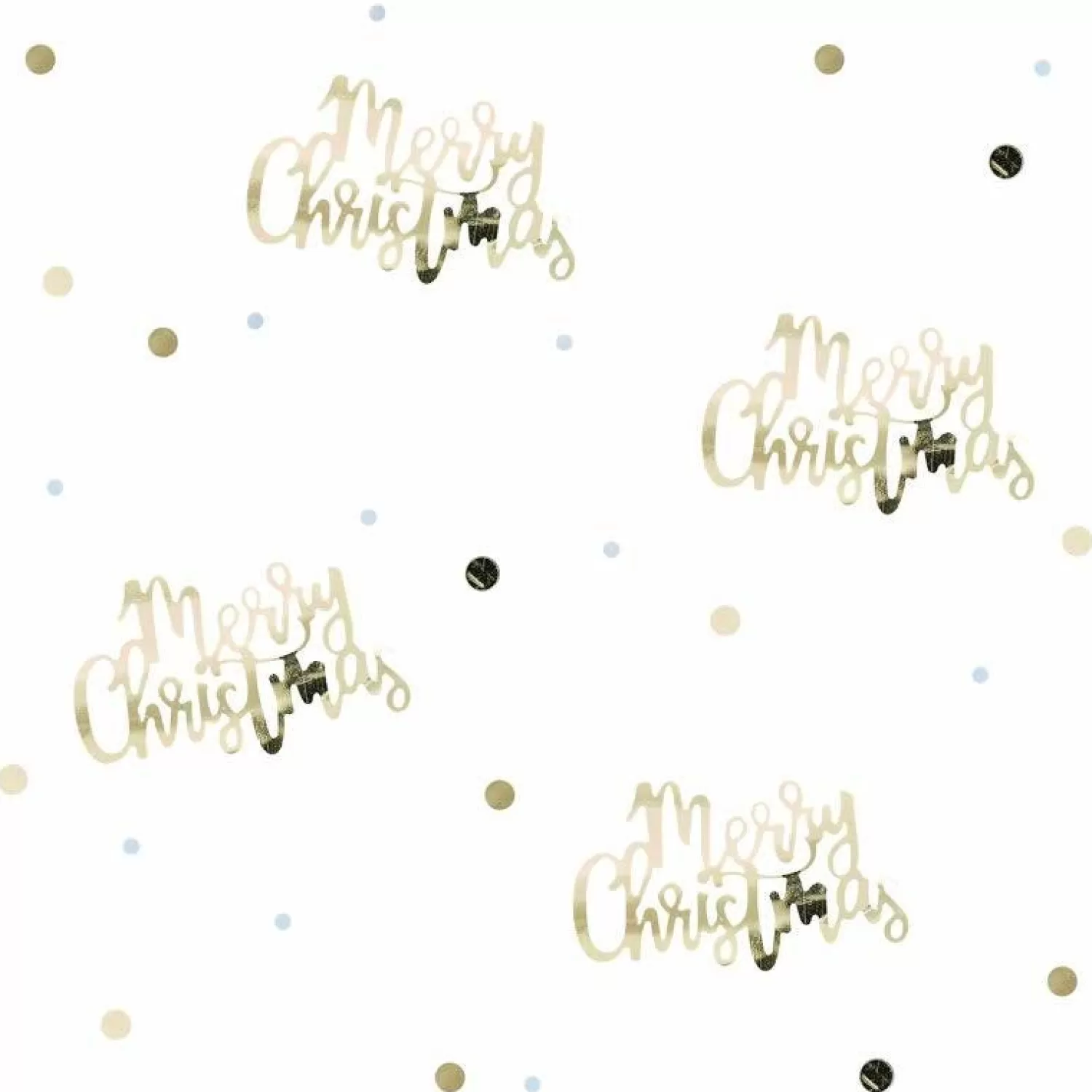 Gold Script Foil Merry Christmas Foil Confetti (14G)<Party Delights Shop