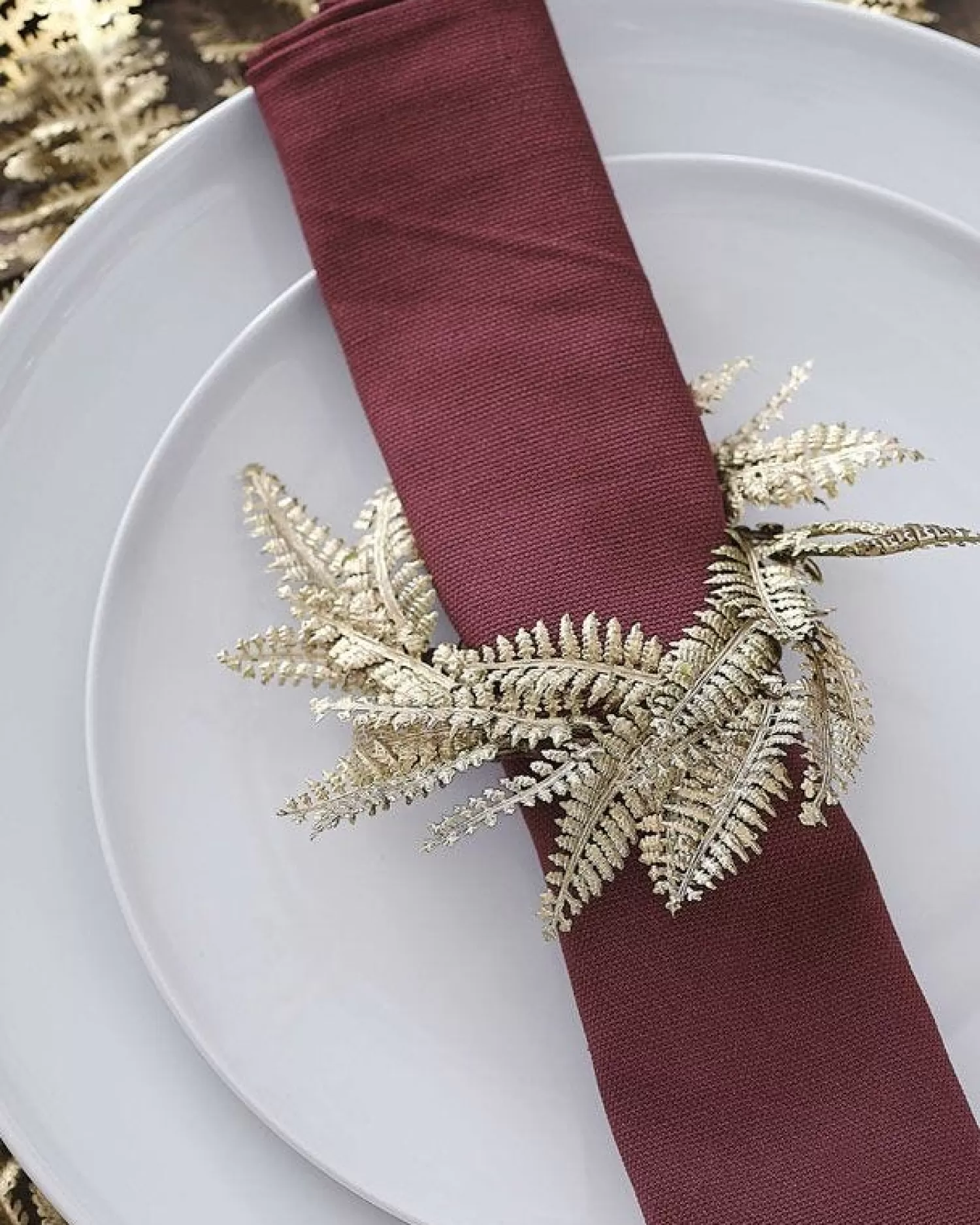 Gold Wreath Napkin Rings (4Pk)<Party Delights New