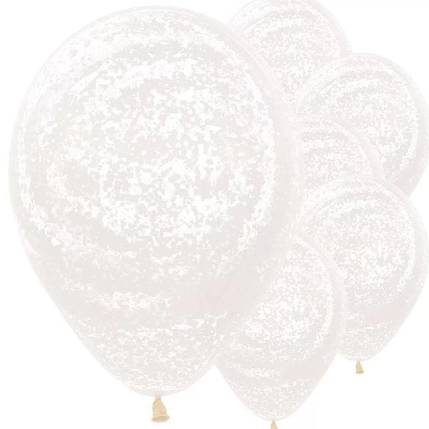 Graffiti Frosty White Balloons - 12" Latex (25Pk)<Party Delights Online