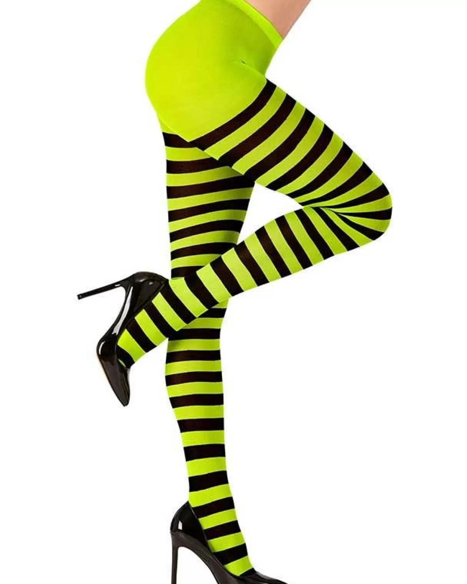 Green & Black Tights - Adult One Size<Party Delights Sale