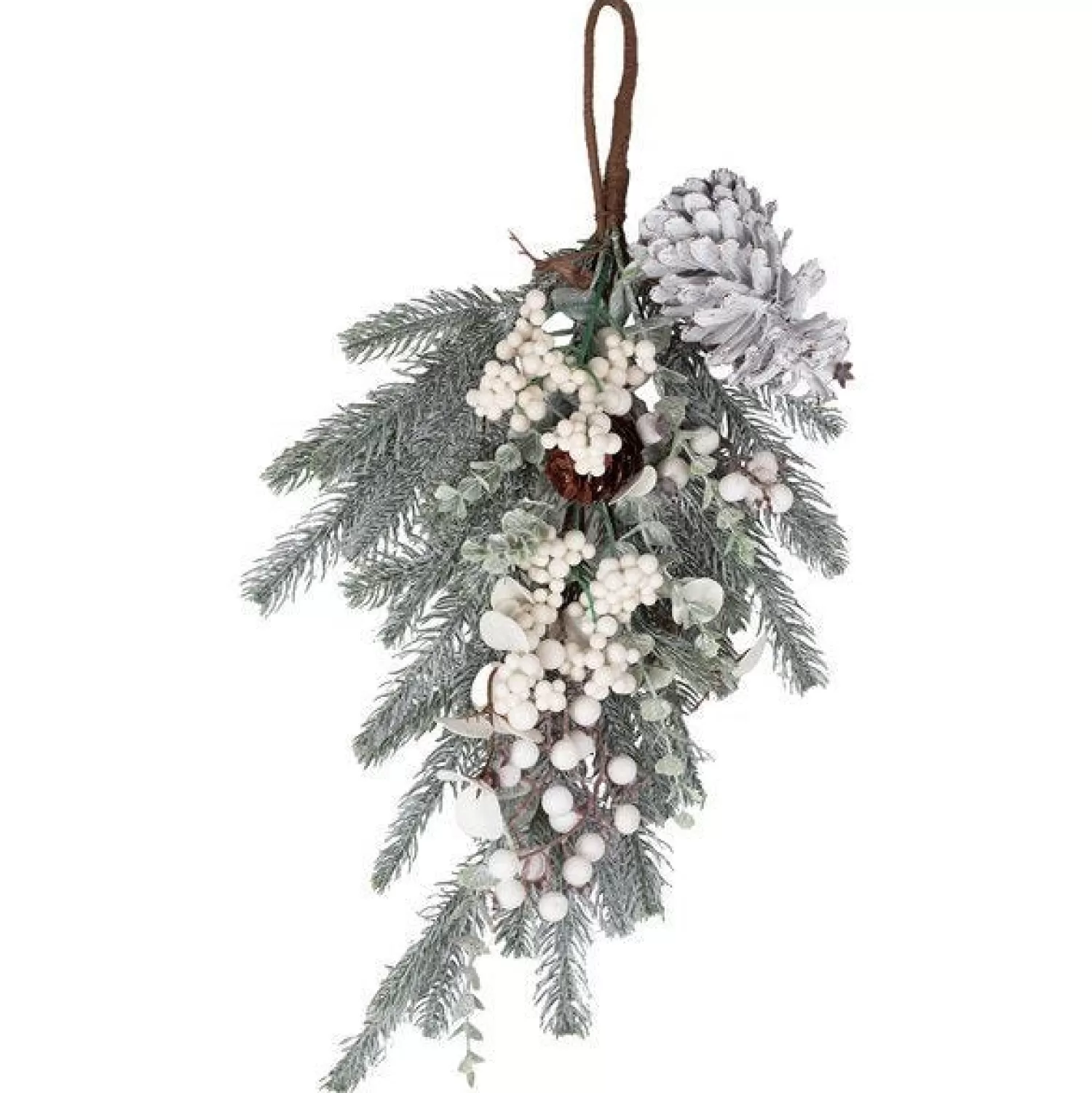 Flash Sale Party Delights Green And White Foliage Door Swag