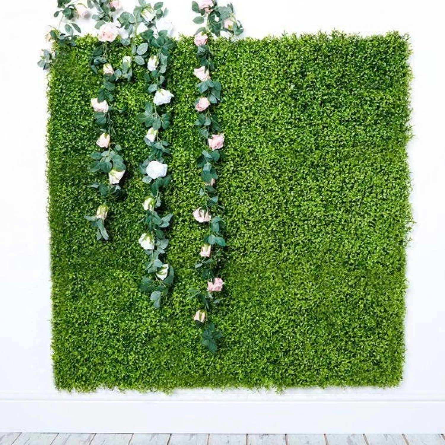 Online Party Delights Green Faux Plant Wall