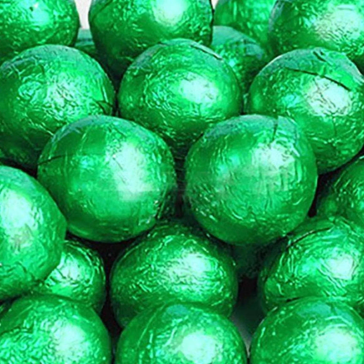 Green Foil Chocolate Balls X25<Party Delights Discount