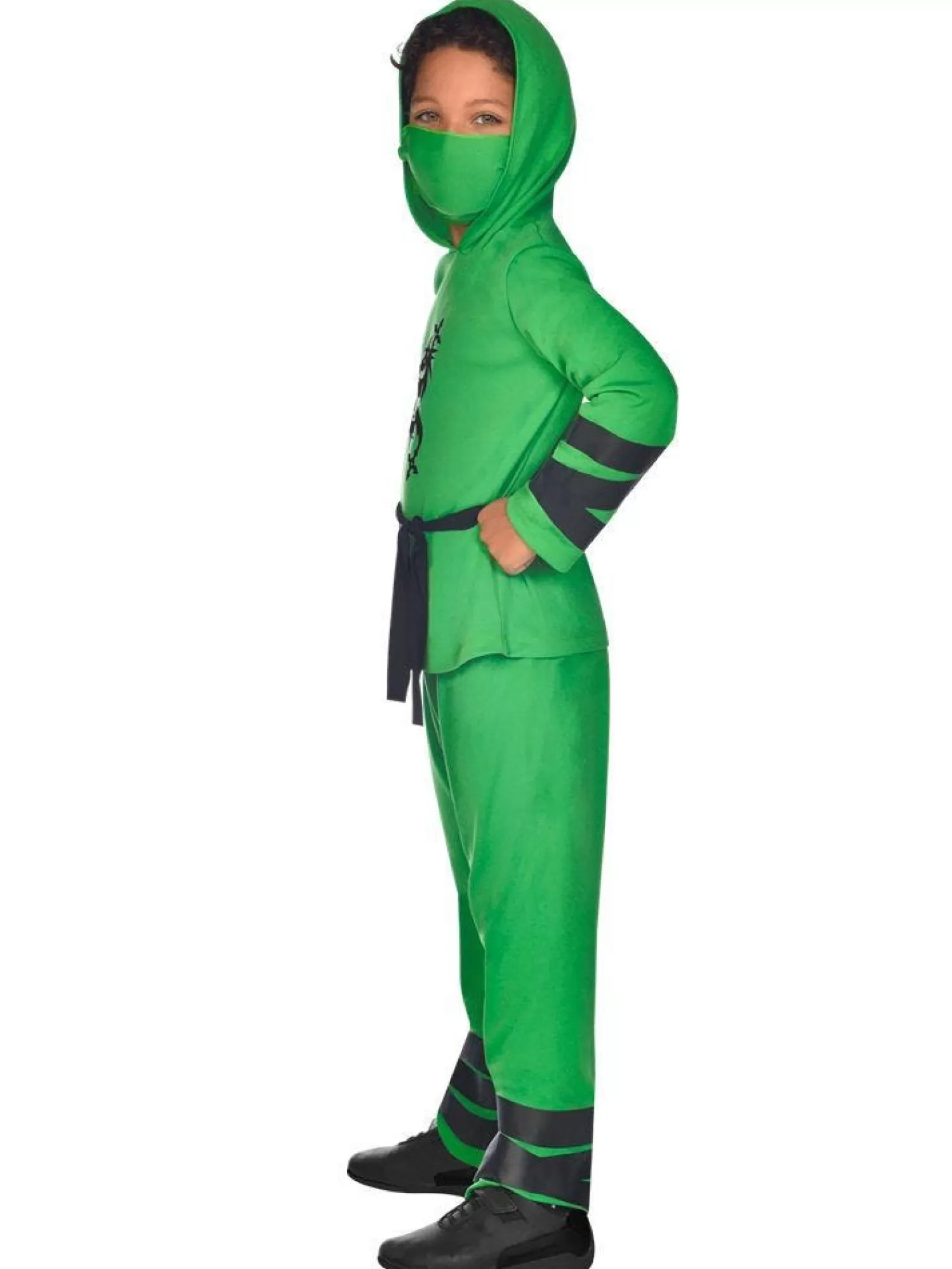 Green Ninja Warrior - Child And Teen Costume<Party Delights Shop