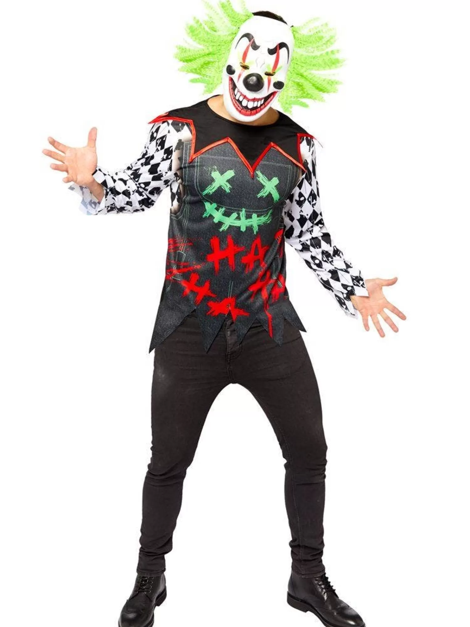 Haha Scary Clown - Adult Costume<Party Delights Cheap