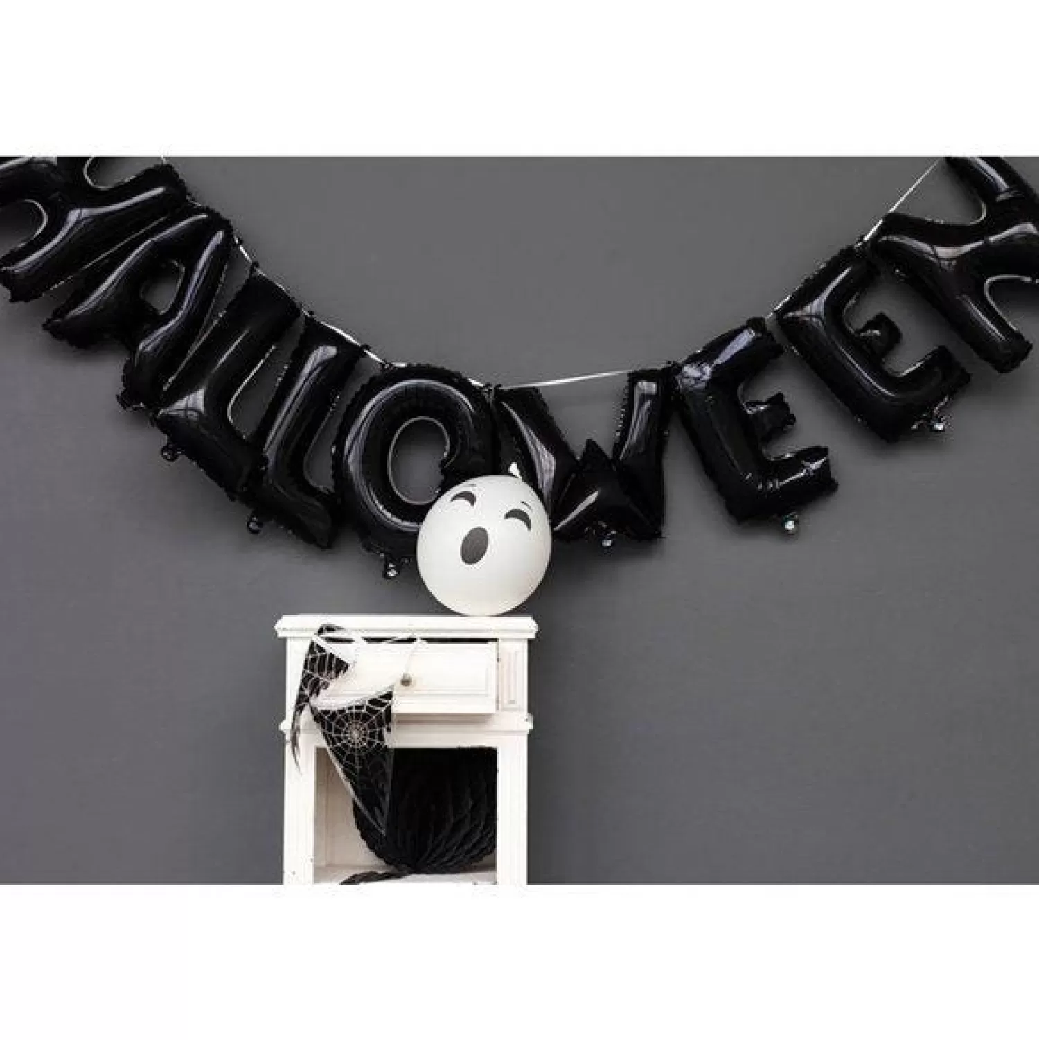 Halloween Black Balloon Garland - 4M<Party Delights Cheap