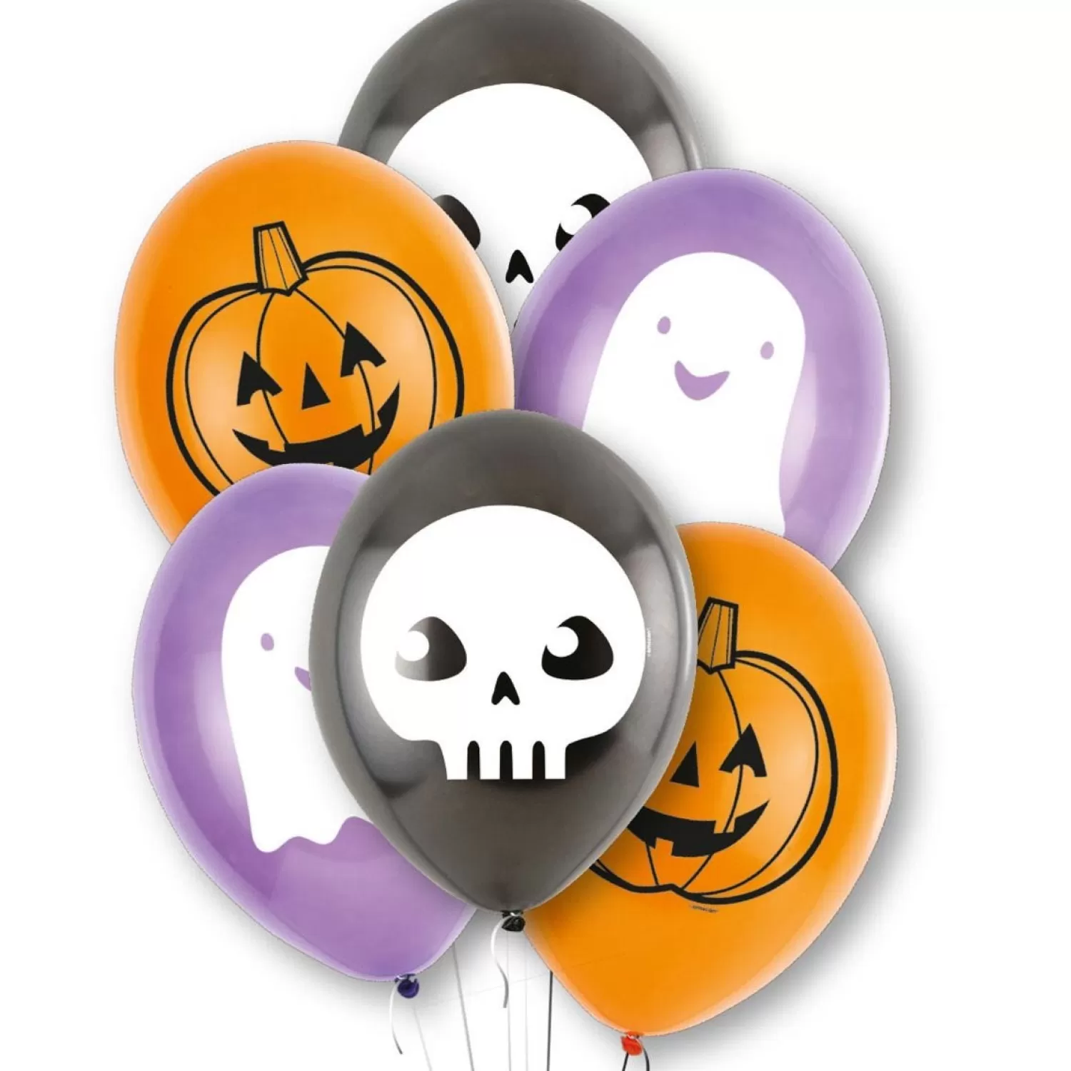 Hallo-Ween Friends Balloons - 9" Latex (6Pk)<Party Delights Online