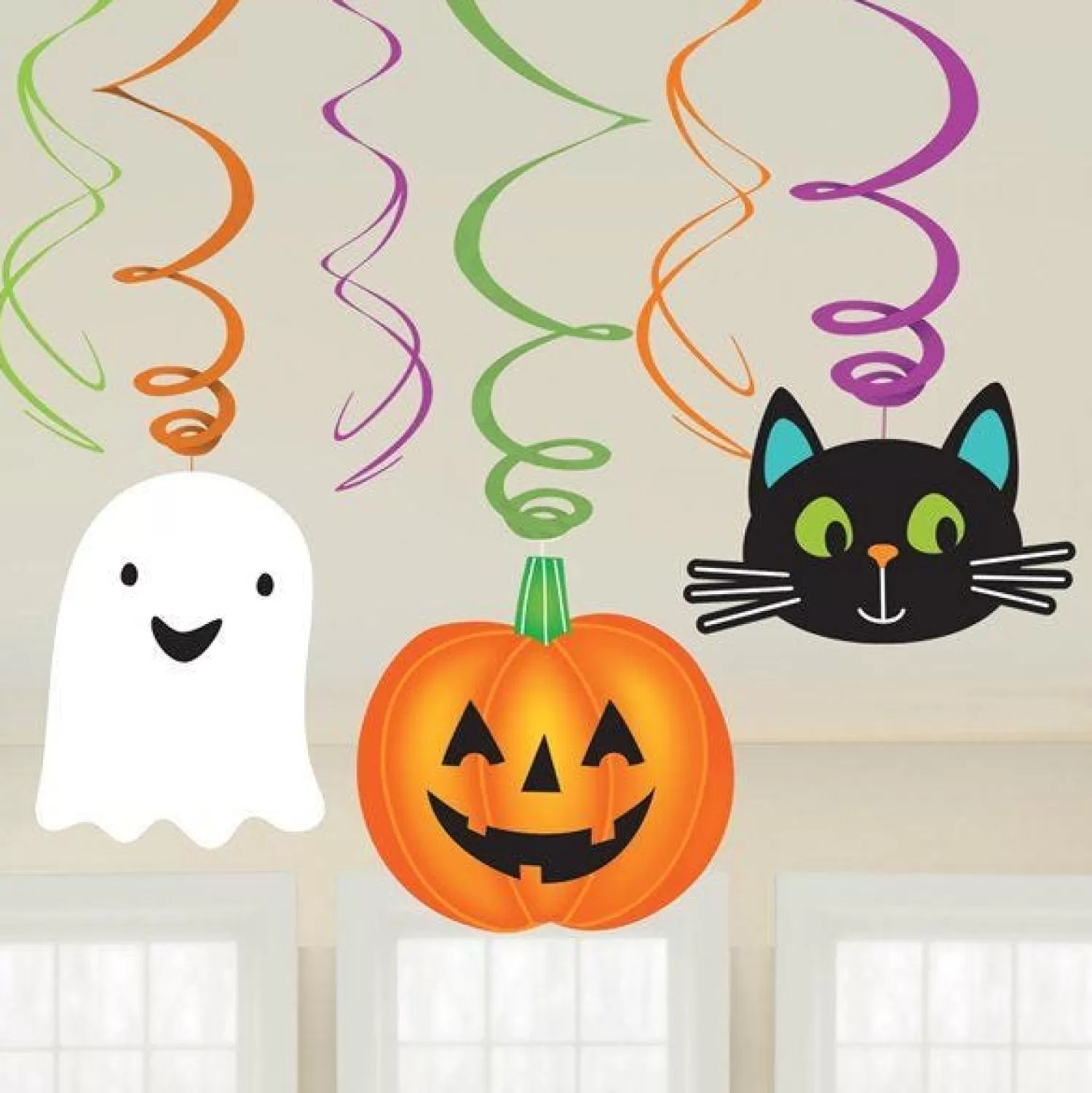 Hallo-Ween Friends Hanging Swirls (6Pk)<Party Delights Online