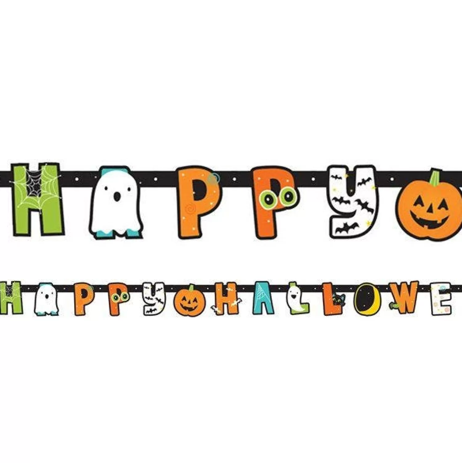 Hallo-Ween Friends Letter Banner - 1.9M<Party Delights Online