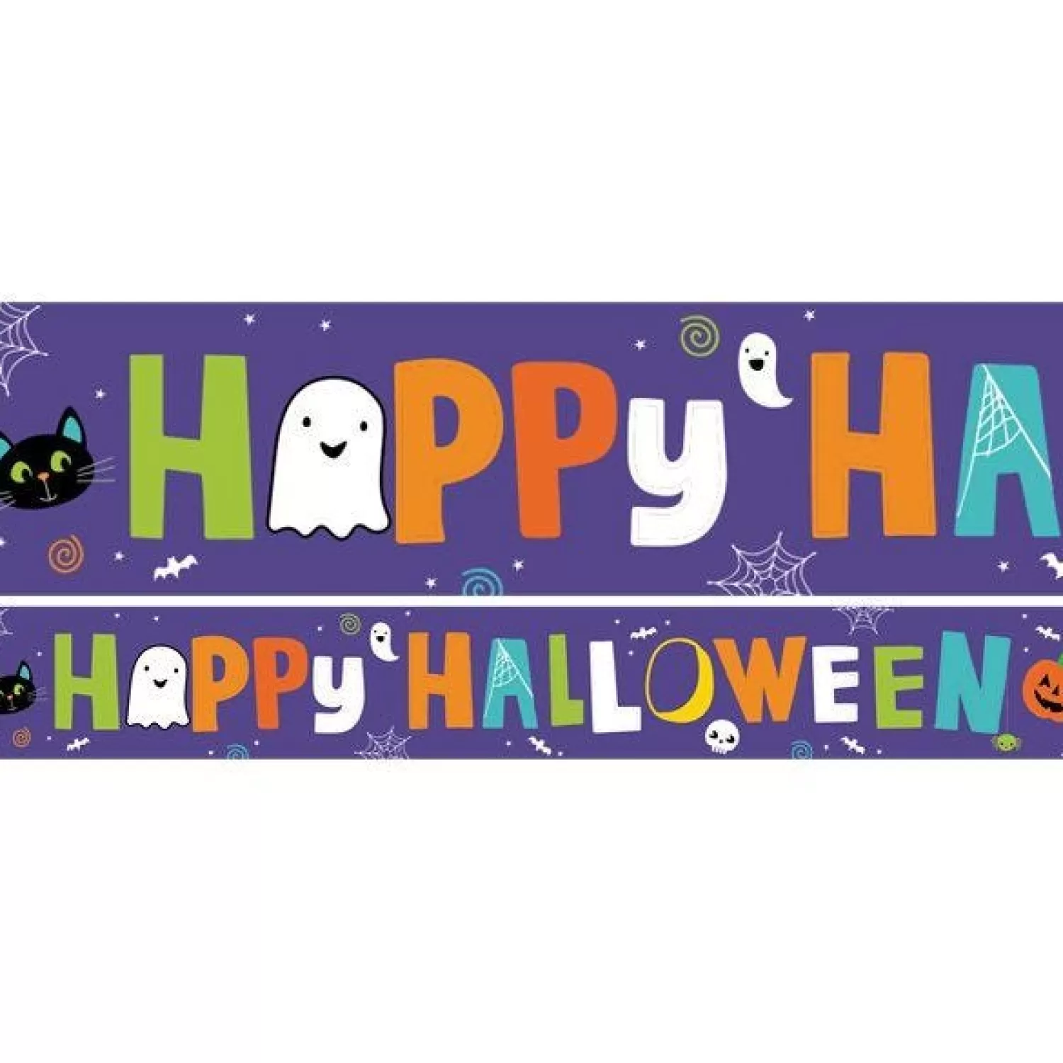 Discount Party Delights Hallo-Ween Friends Paper Banners - 1M (3Pk)