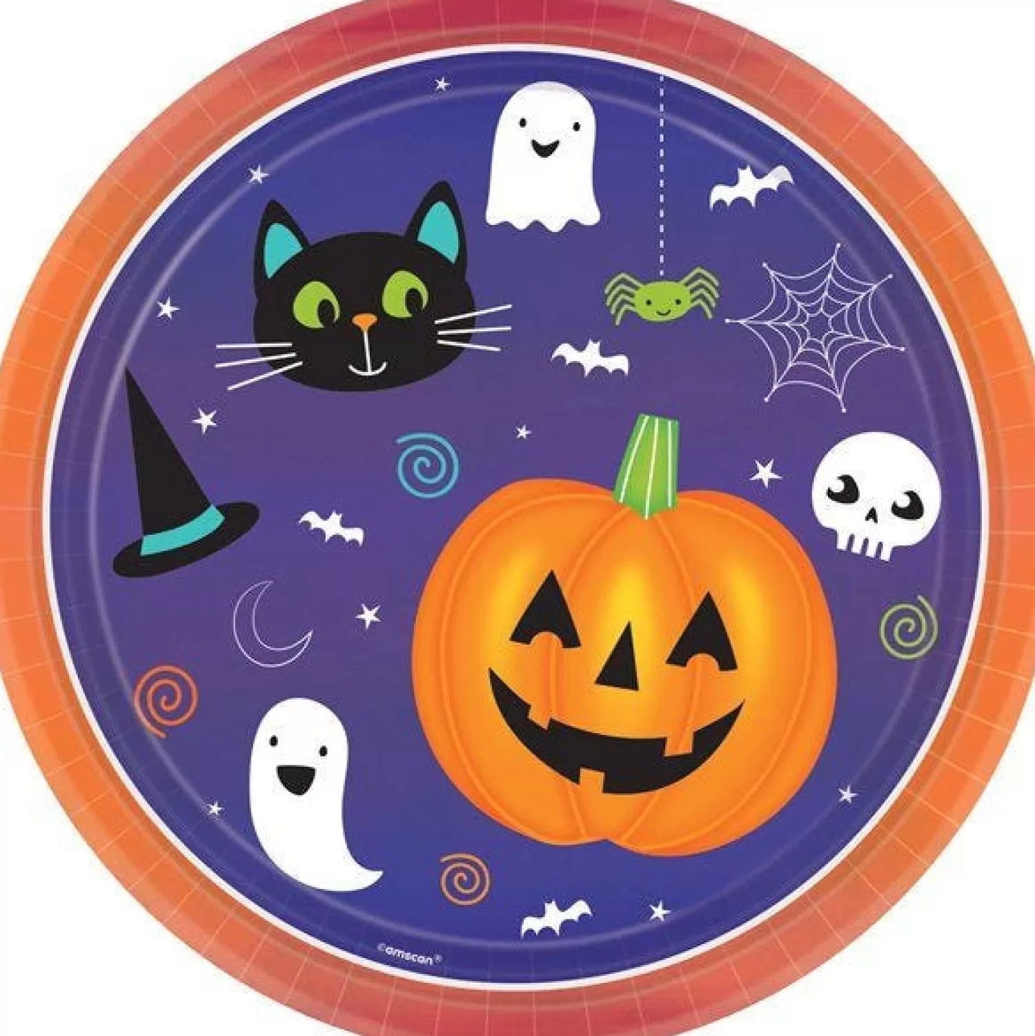 Hallo-Ween Friends Plates 23Cm (8Pk)<Party Delights Online