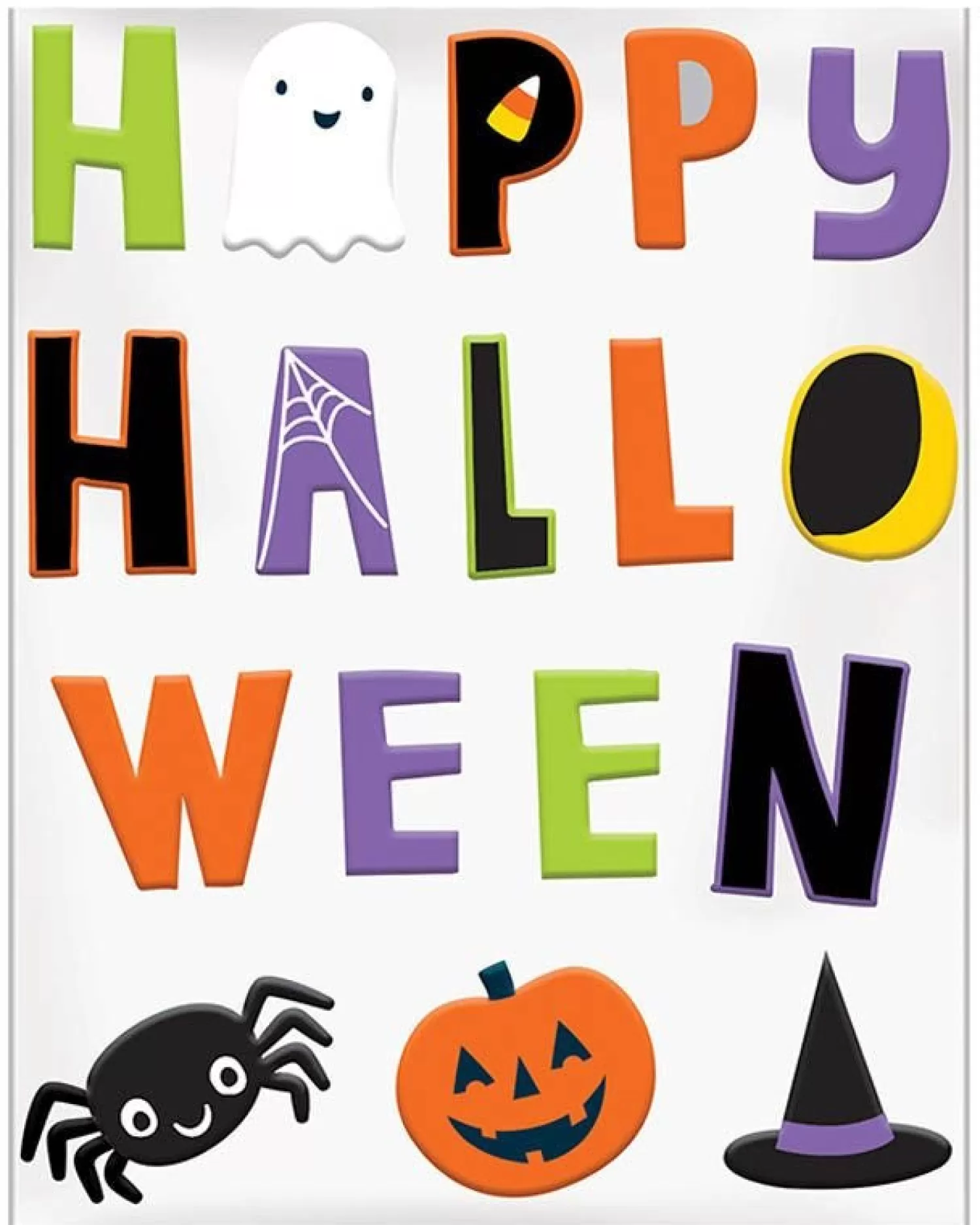 Hallo-Ween Friends Window Gel Clings<Party Delights Shop