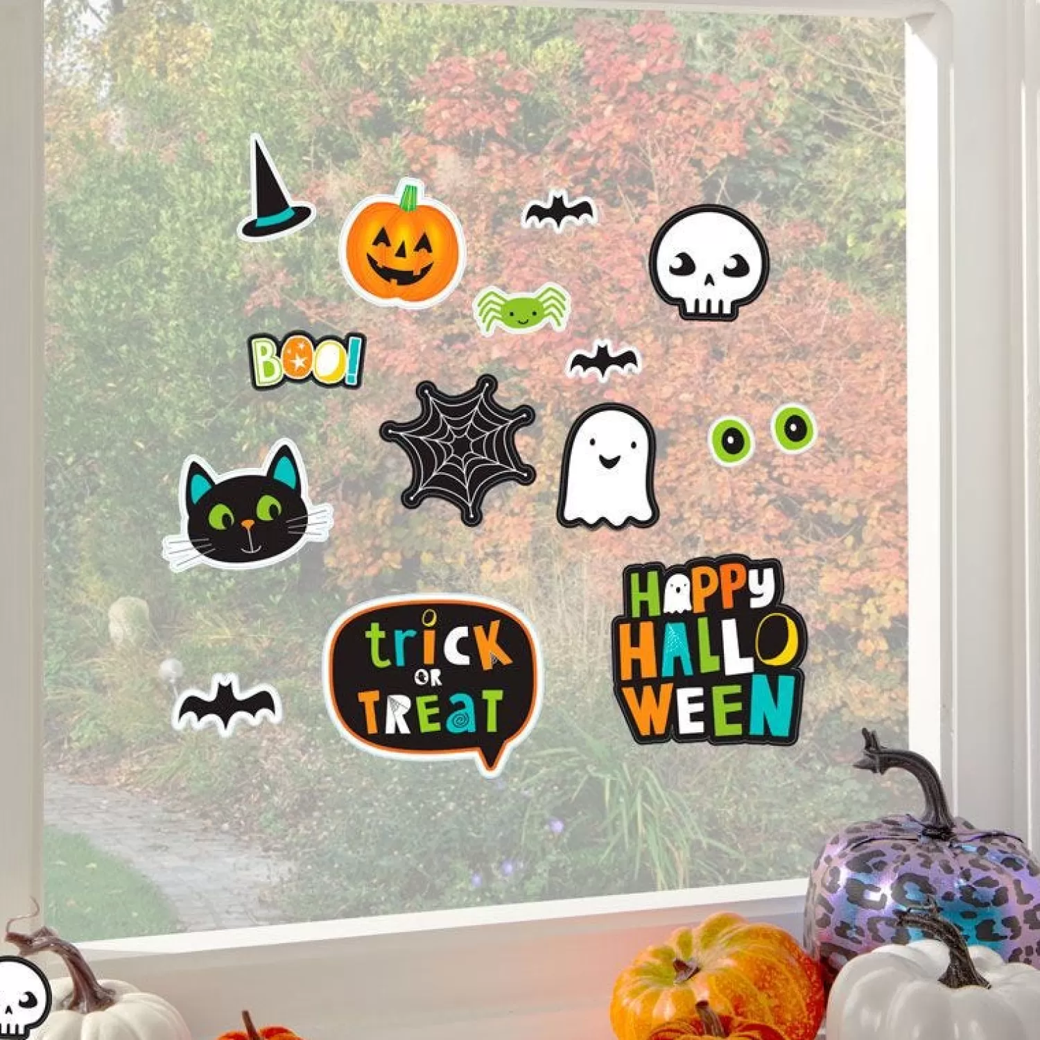 Hallo-Ween Friends Window Stickers<Party Delights Sale