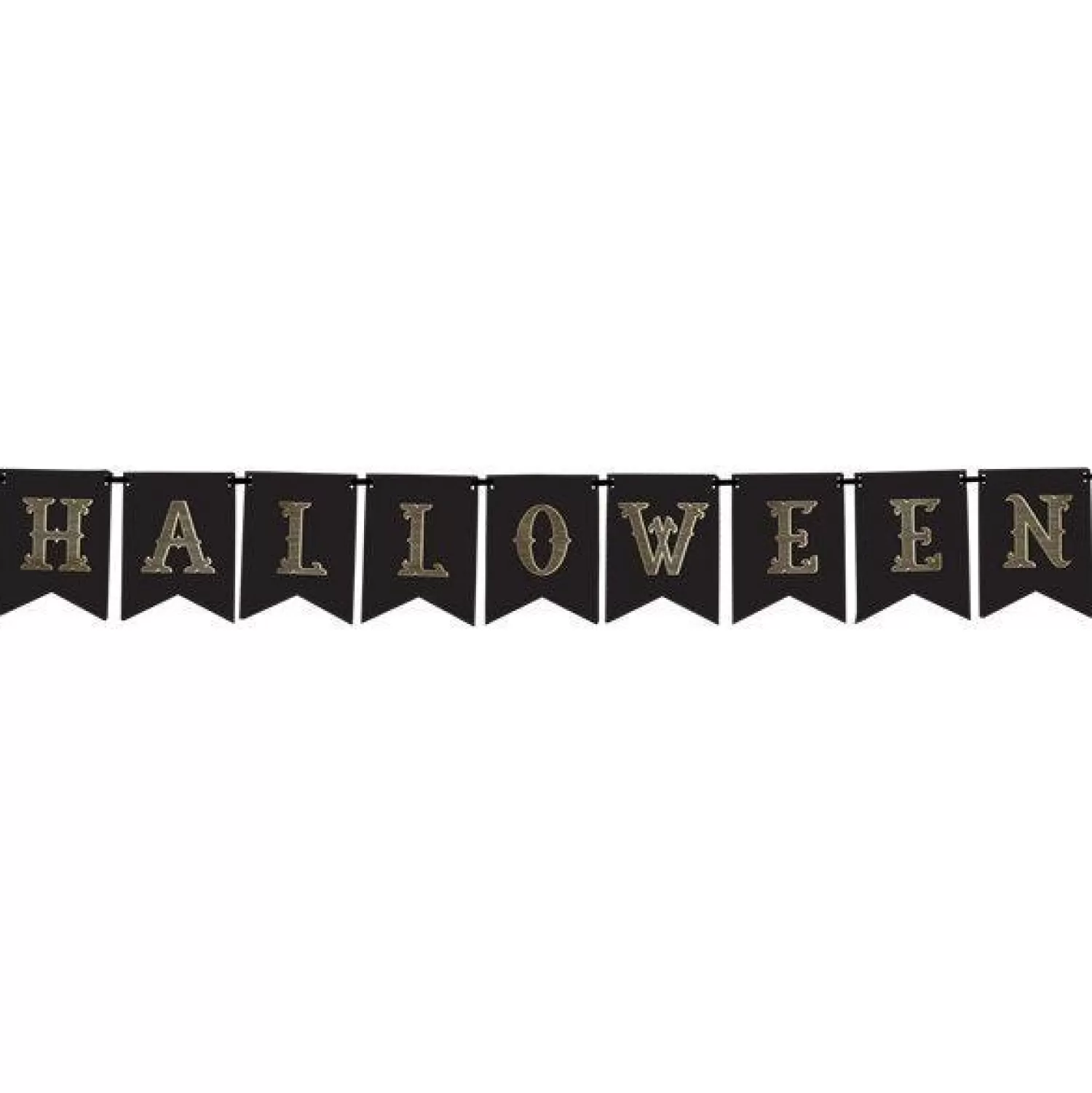 Halloween Gold Flag Banner - 1.75M<Party Delights Best