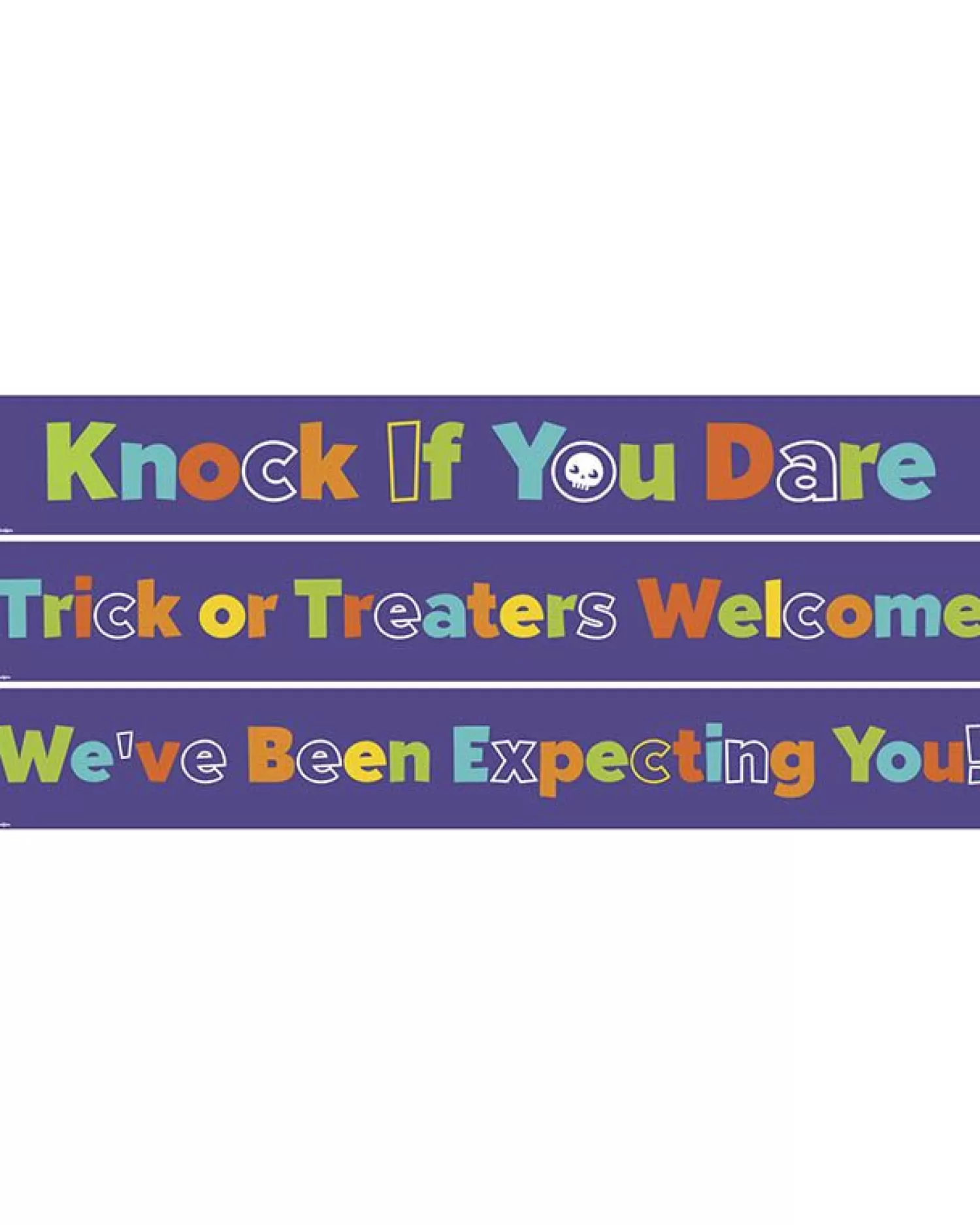 Halloween Trick Or Treat Paper Banners - 1M<Party Delights Clearance