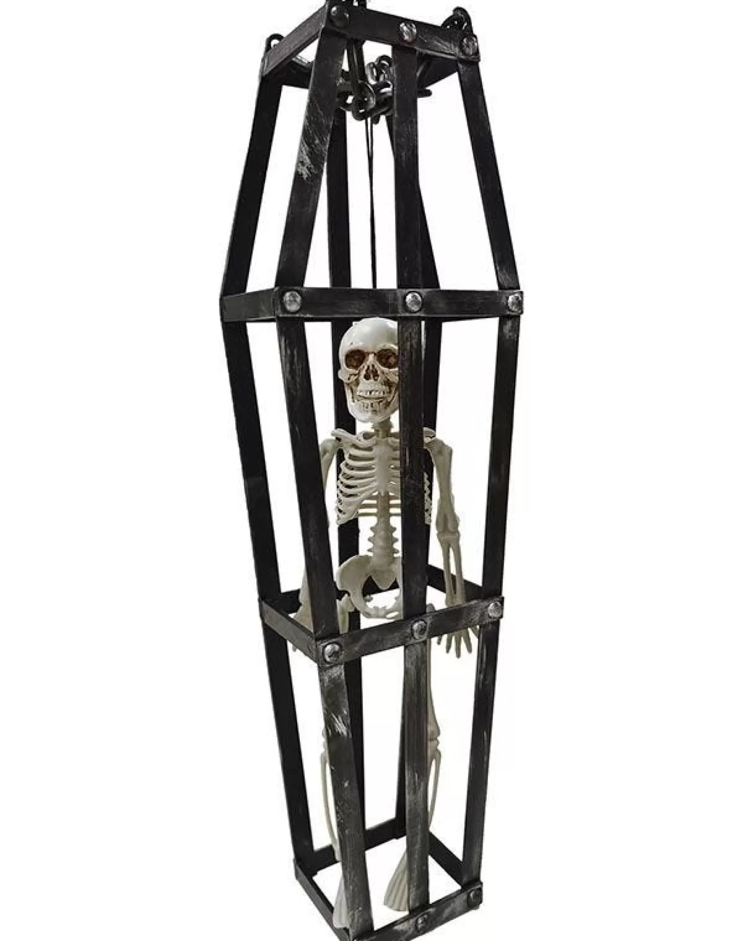 Hanging Caged Skeleton - 40Cm<Party Delights Outlet