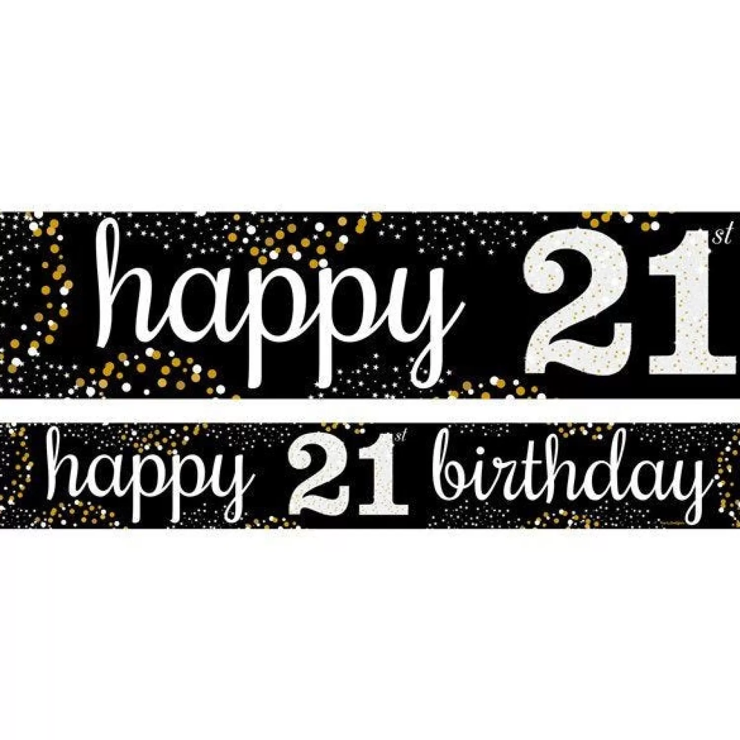 Shop Party Delights Happy 21St Birthday Paper Banners - 1M (3Pk)