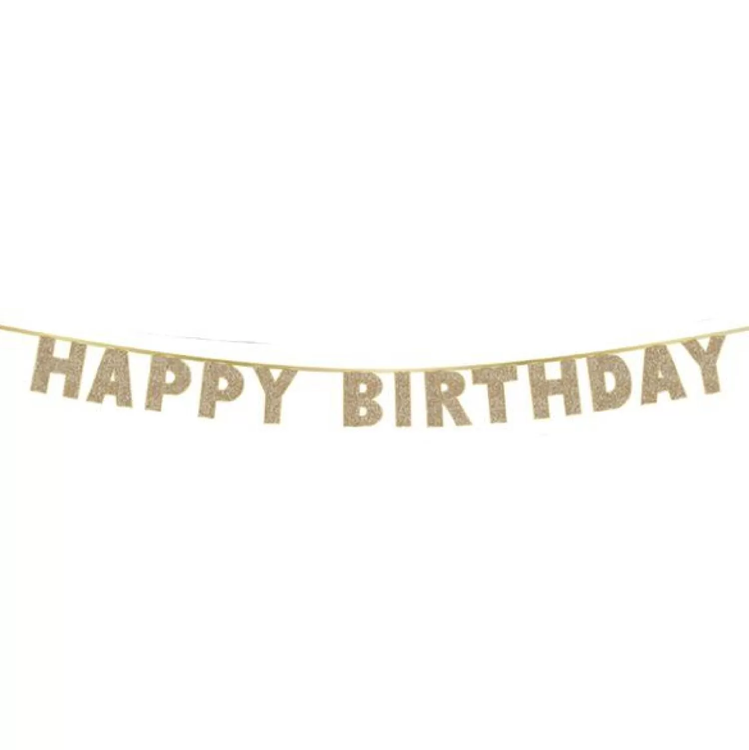 Cheap Party Delights Happy Birthday' Luxe Gold Letter Banner - 3M