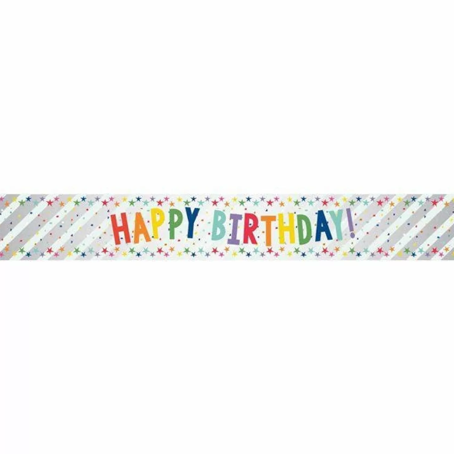 Fashion Party Delights Happy Birthday Stars Foil Banner