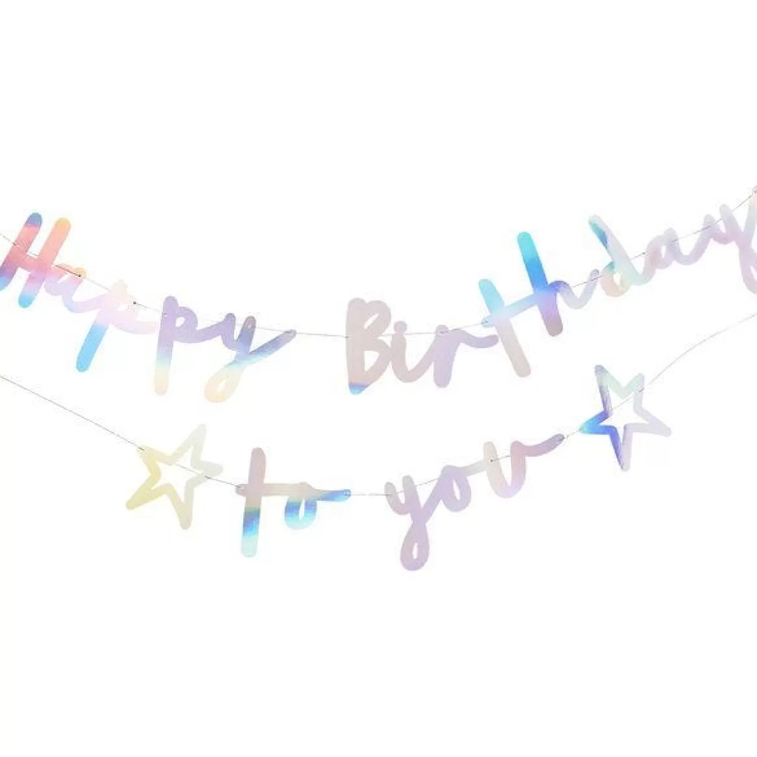 Flash Sale Party Delights Happy Birthday To You Iridescent Paper Banner - 2M