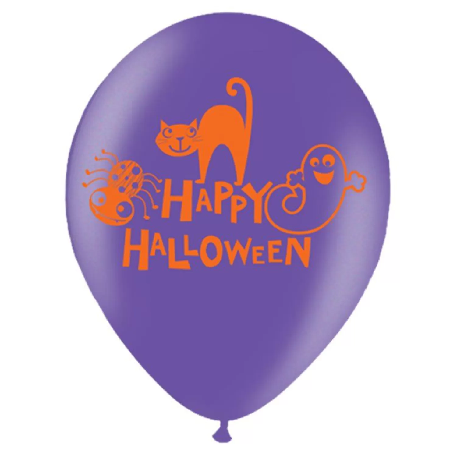 Happy Halloween Balloons - 11'' Latex (6Pk)<Party Delights Flash Sale