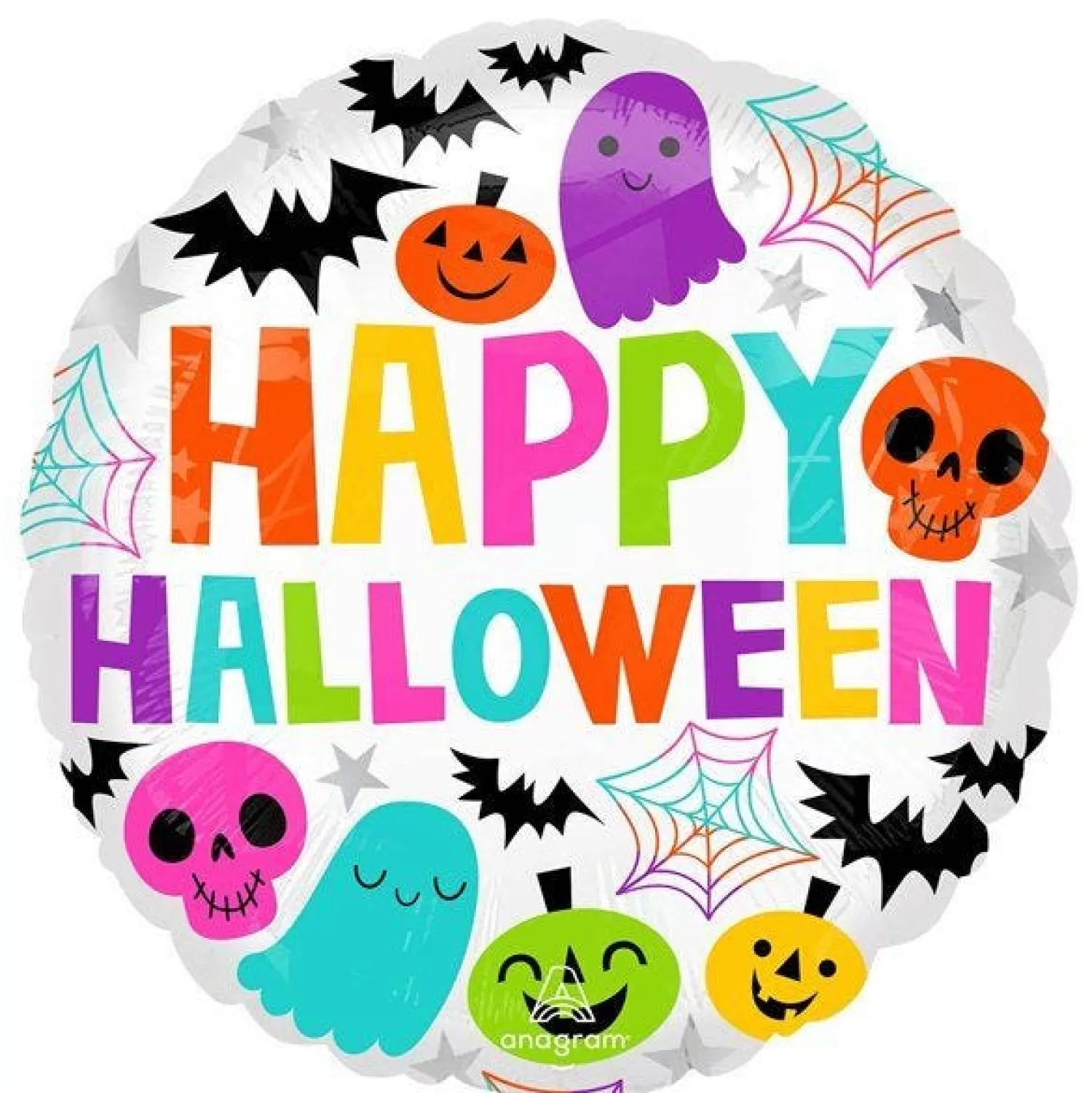 Happy Halloween Cute Foil Balloon - 18"<Party Delights Hot