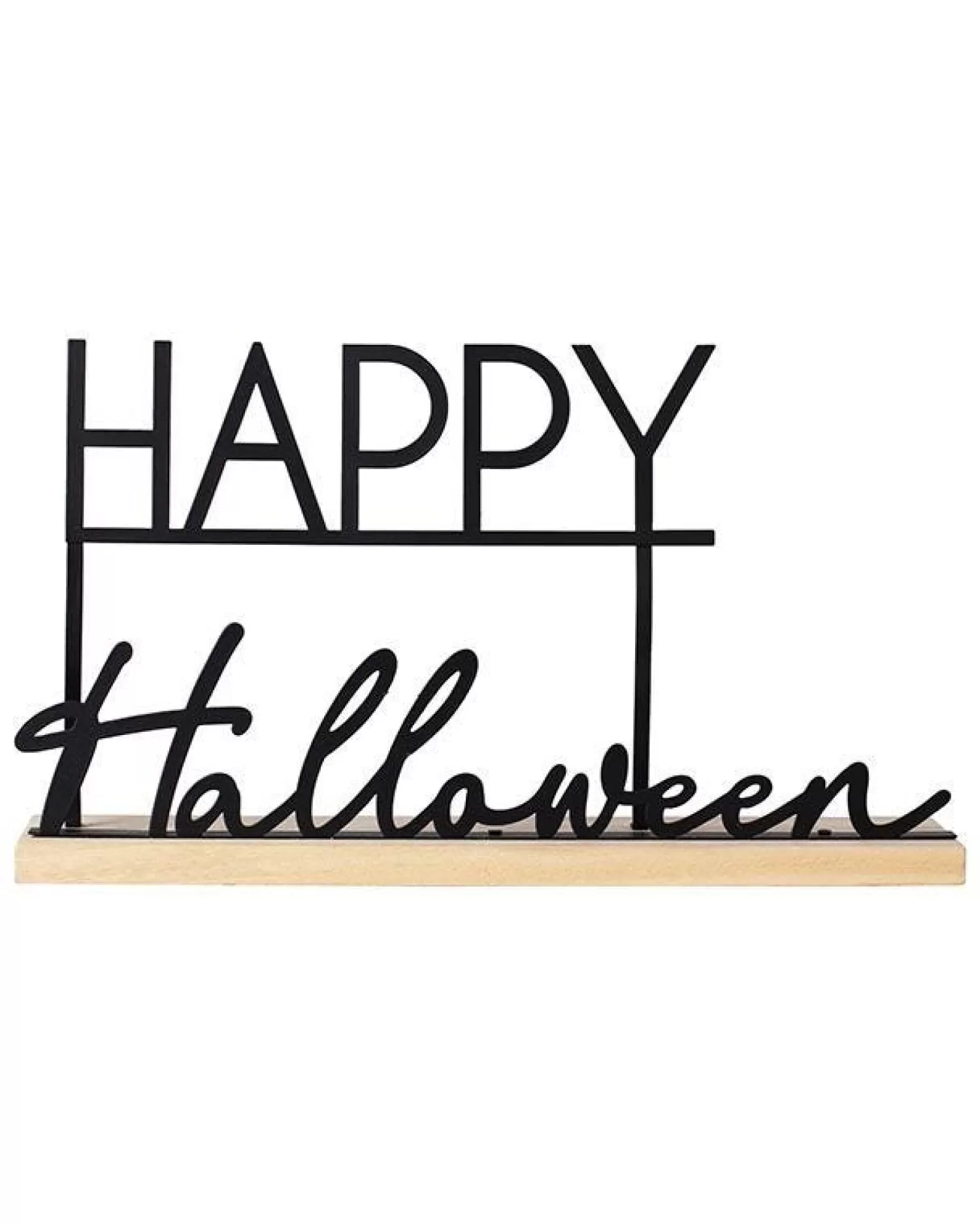 Happy Halloween Metal Decoration<Party Delights Flash Sale