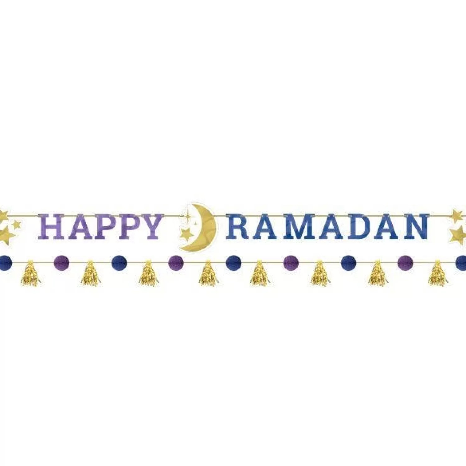 Best Party Delights Happy Ramadan' Paper Banner Kit - 1.82M (2Pk)