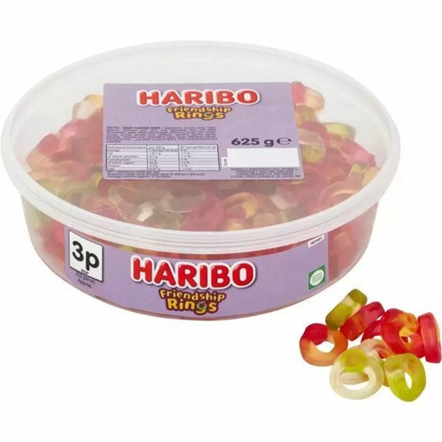 New Party Delights Haribo Friendship Rings - 625G