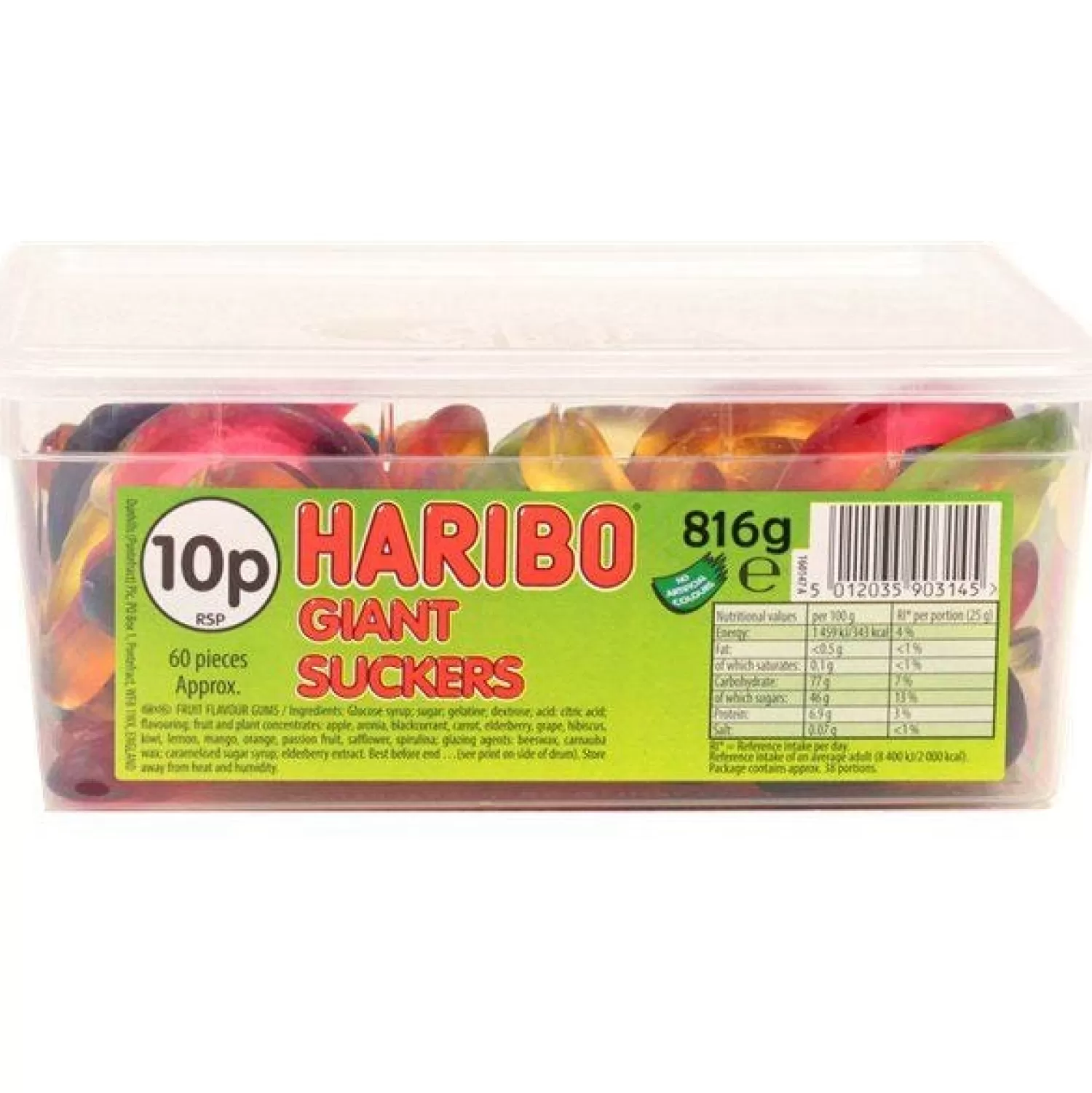 Best Sale Party Delights Haribo Giant Suckers - 816G