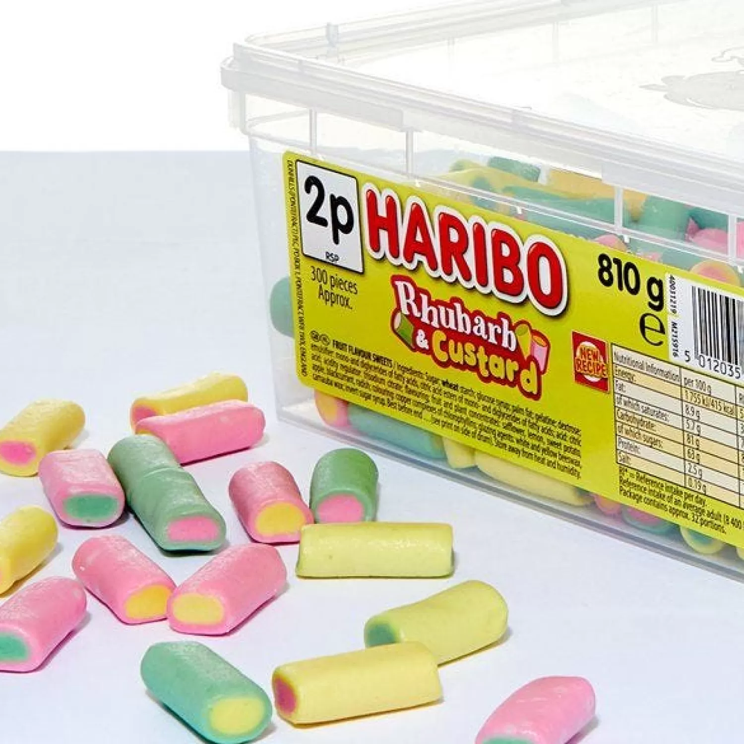 Discount Party Delights Haribo Rhubarb & Custard - 810G