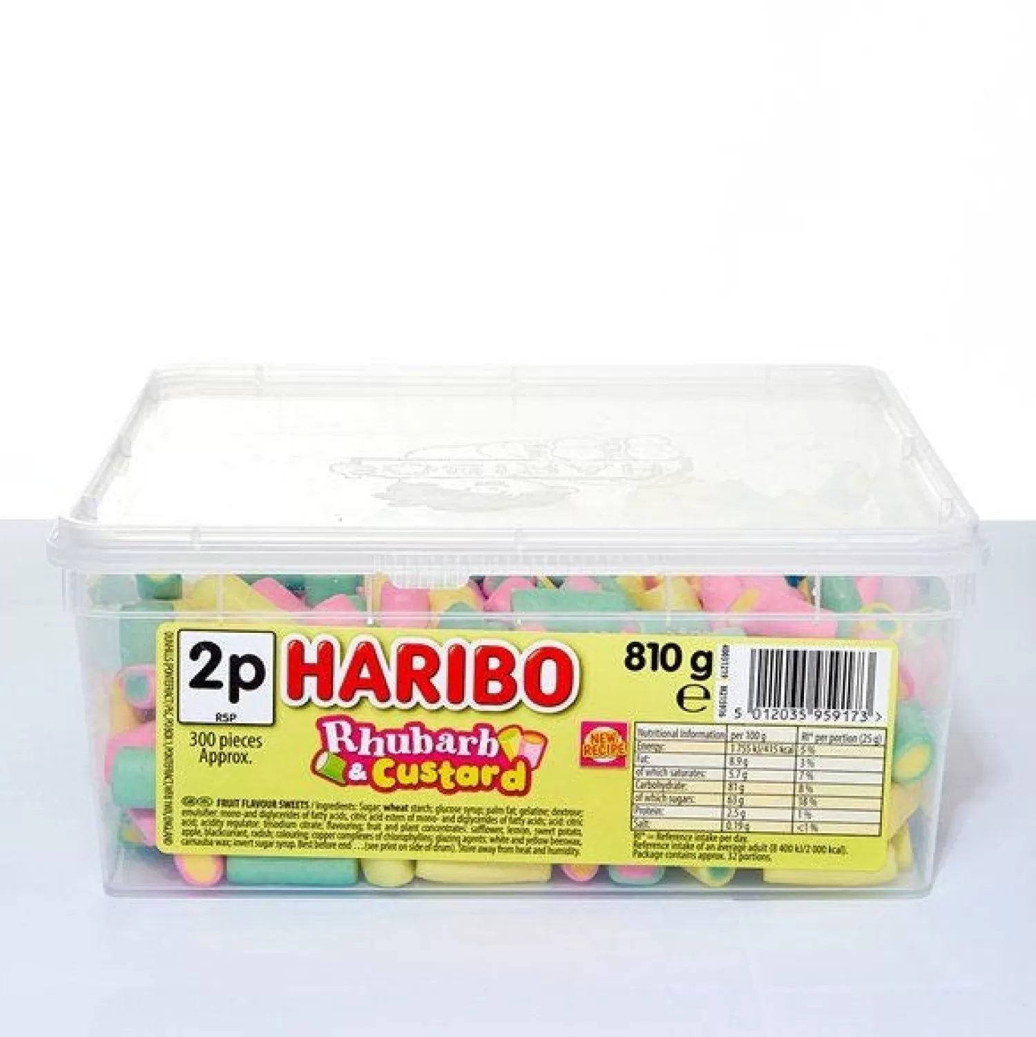 Discount Party Delights Haribo Rhubarb & Custard - 810G