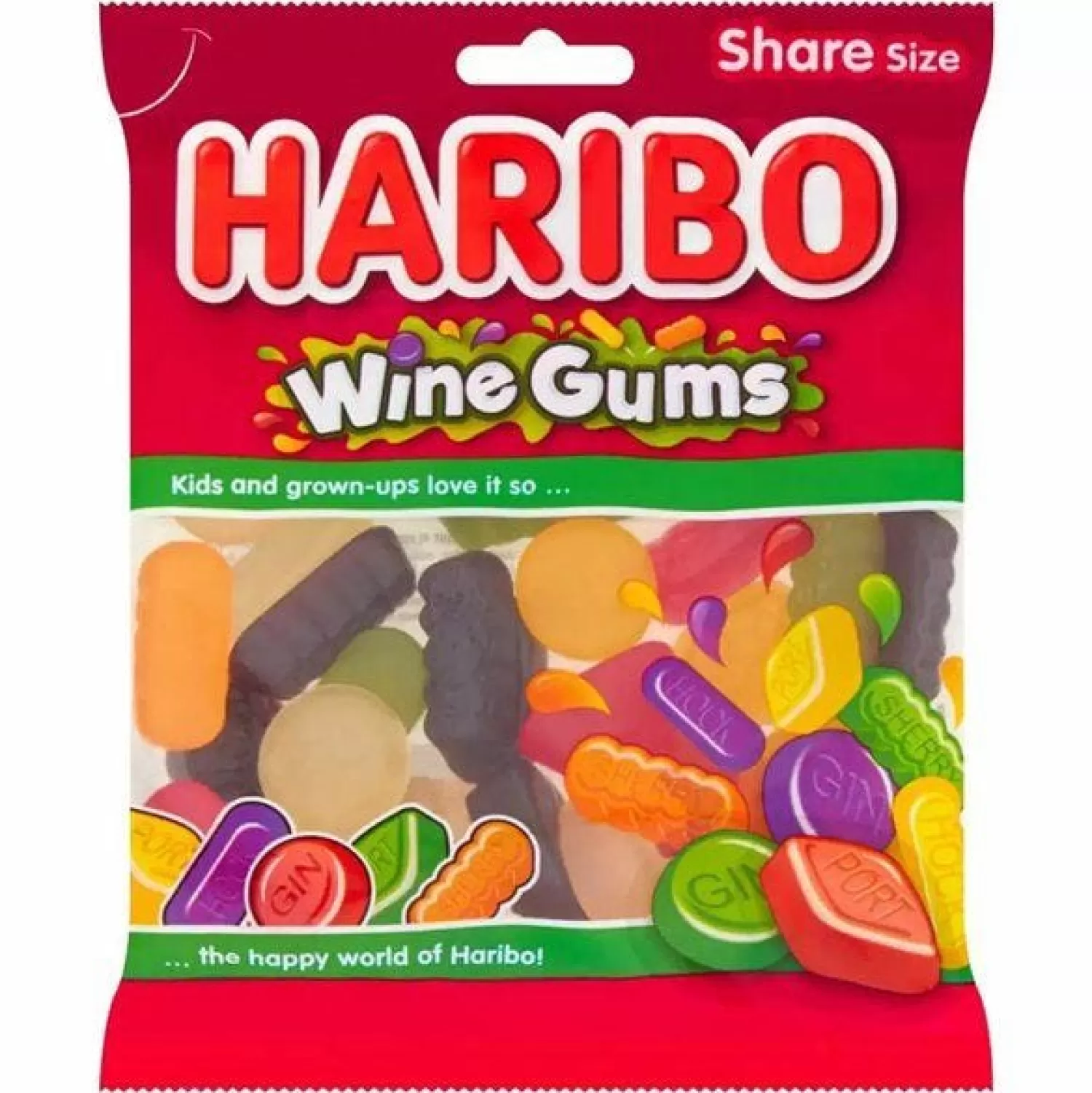 Hot Party Delights Haribo Wine Gums - 160G